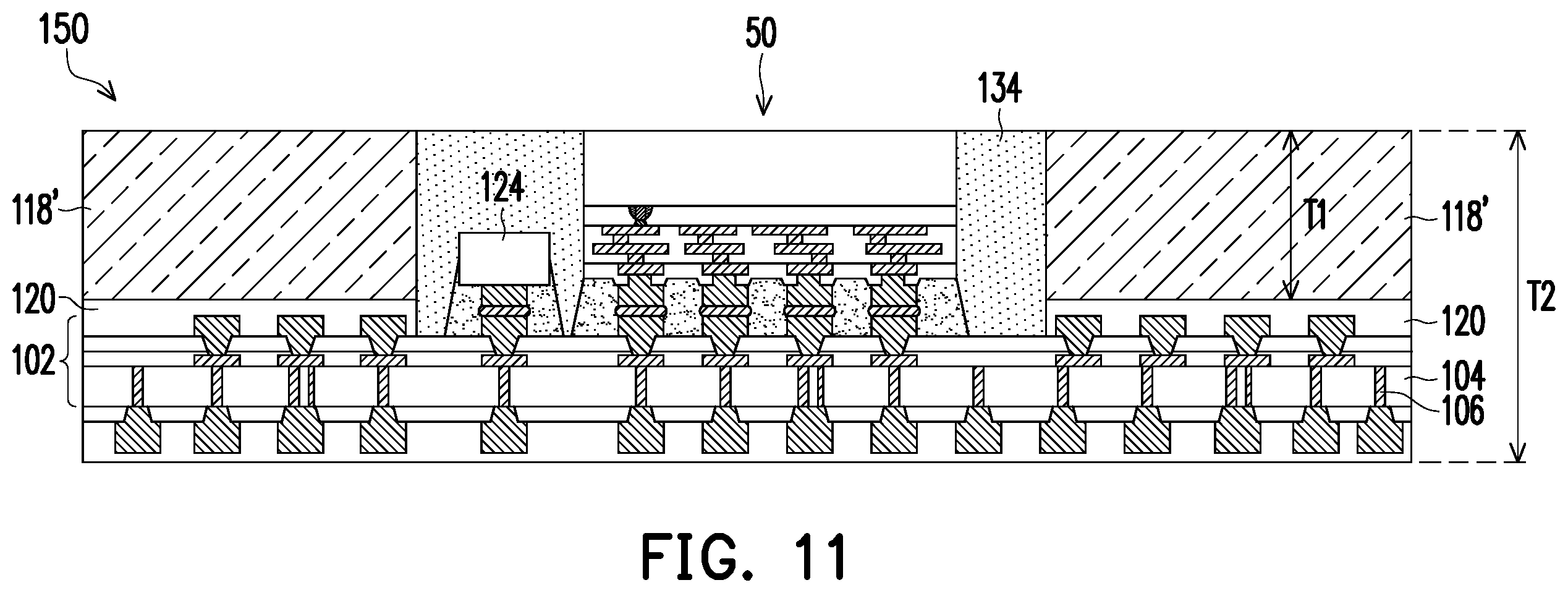 Patent US12588549 Figure 12 – Integrated circuit package and method