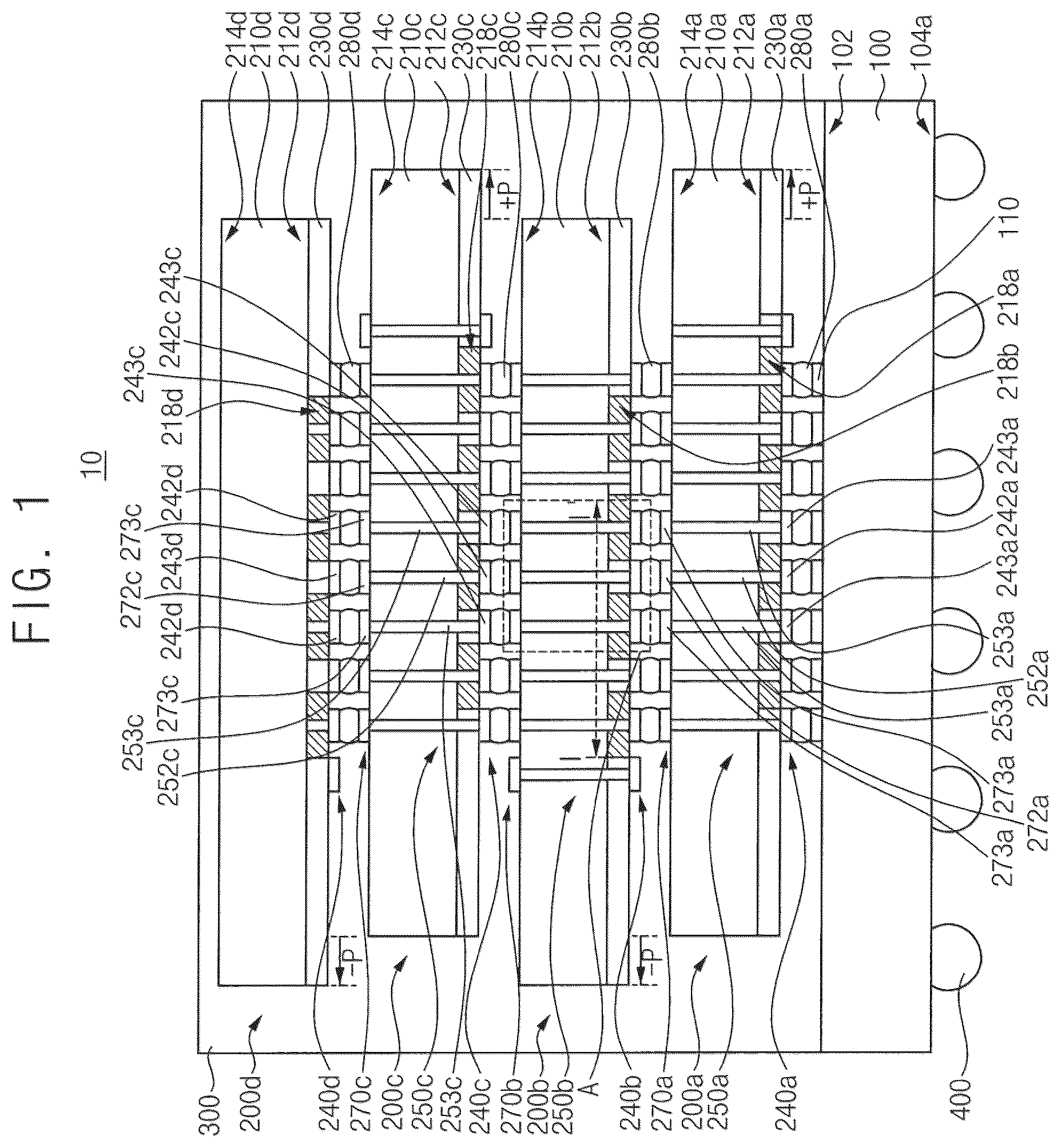 Patent US12588551 Figure 1 – Semiconductor package and method of manufacturing the semiconductor package