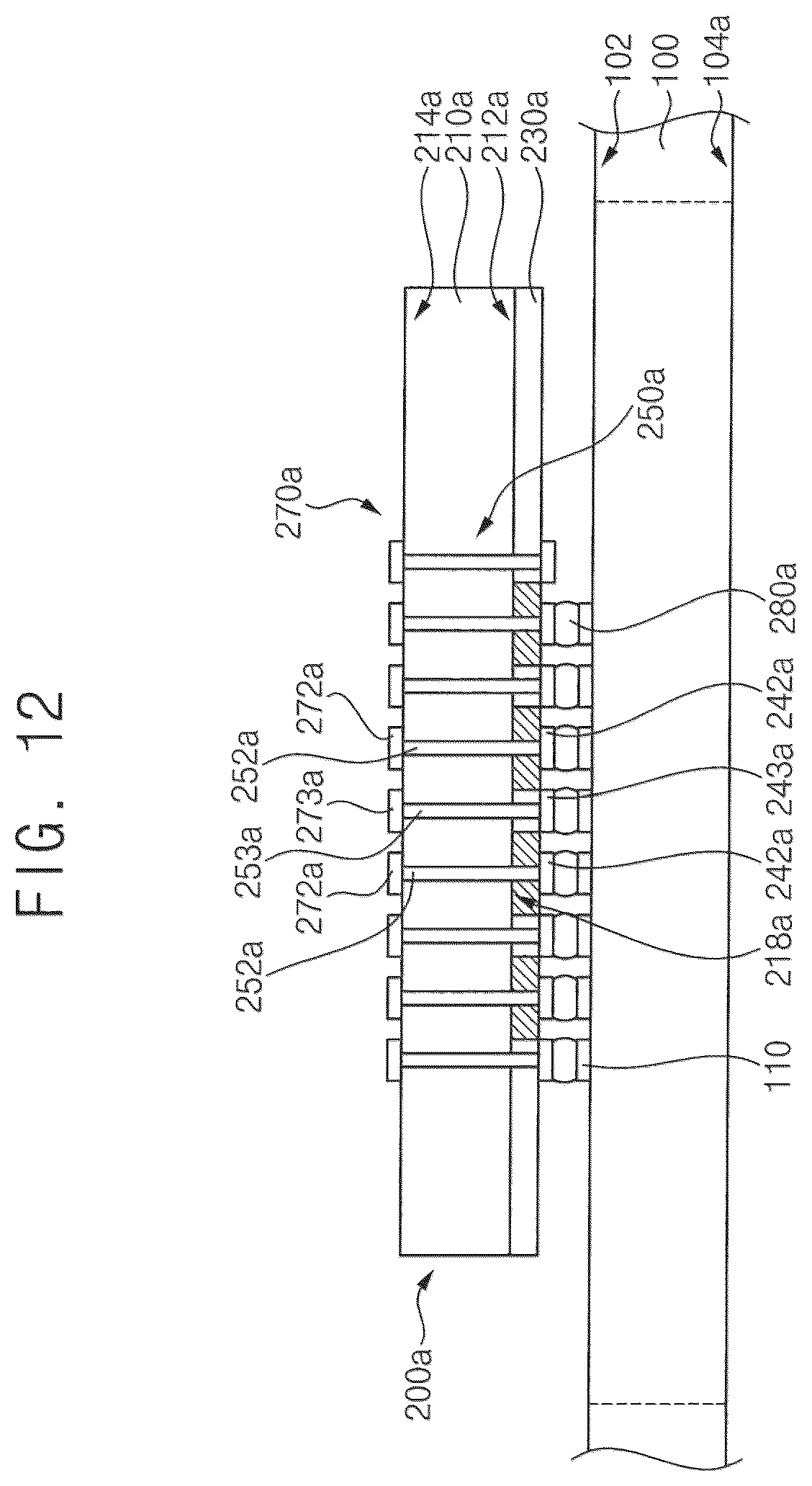 Patent US12588551 Figure 12 – Semiconductor package and method of manufacturing the semiconductor package