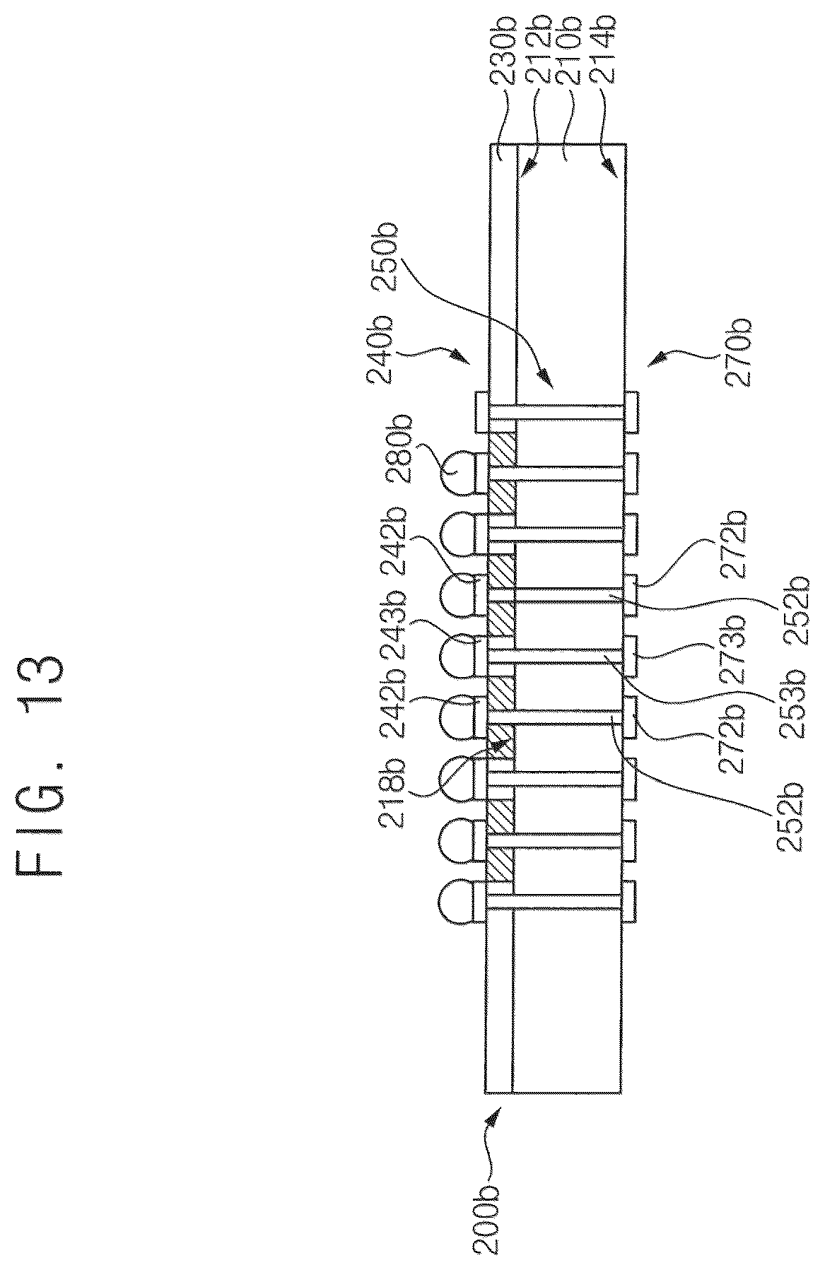 Patent US12588551 Figure 13 – Semiconductor package and method of manufacturing the semiconductor package