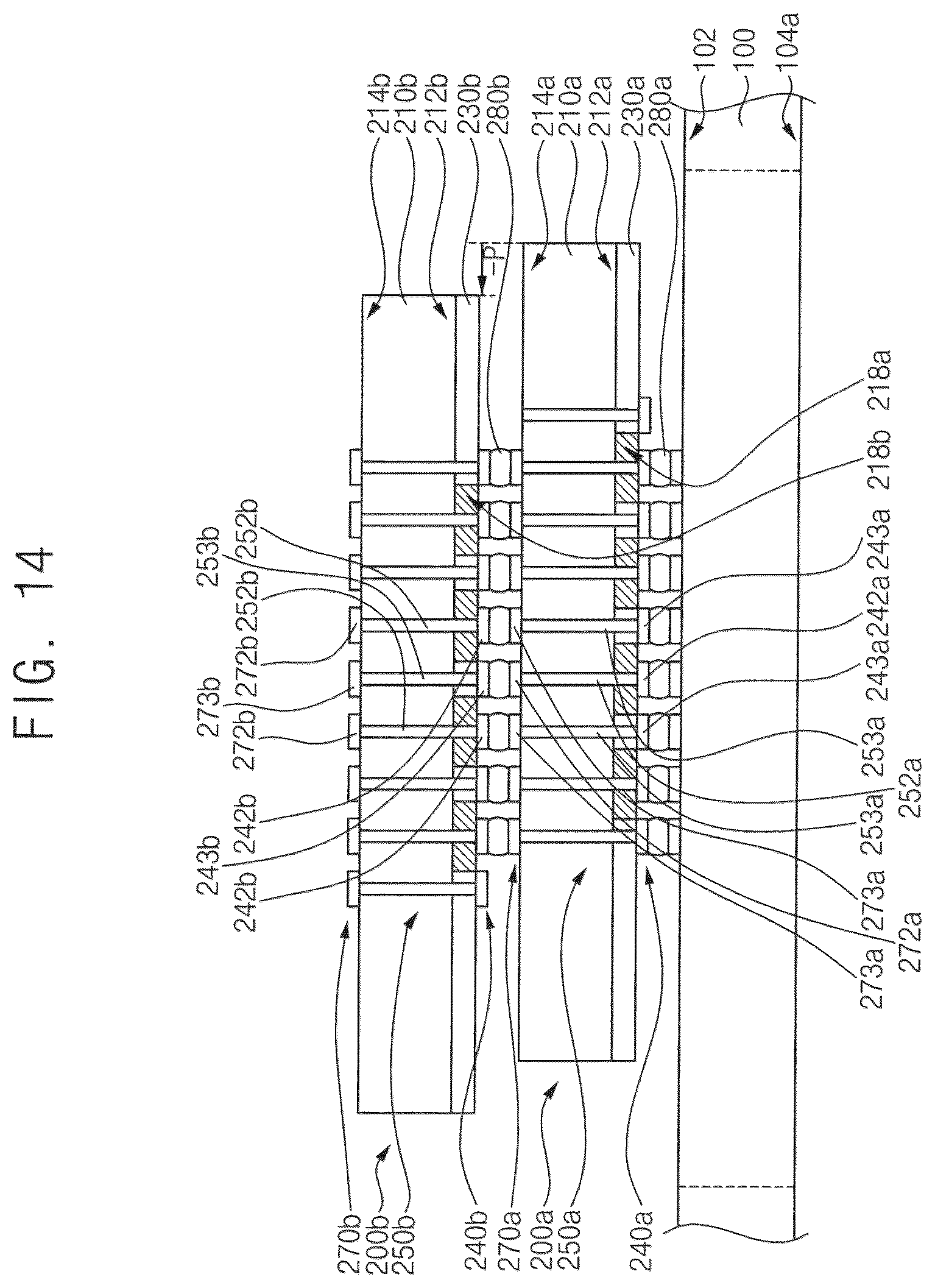 Patent US12588551 Figure 14 – Semiconductor package and method of manufacturing the semiconductor package