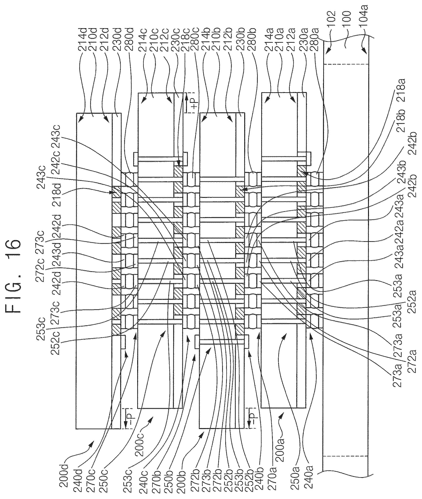 Patent US12588551 Figure 16 – Semiconductor package and method of manufacturing the semiconductor package