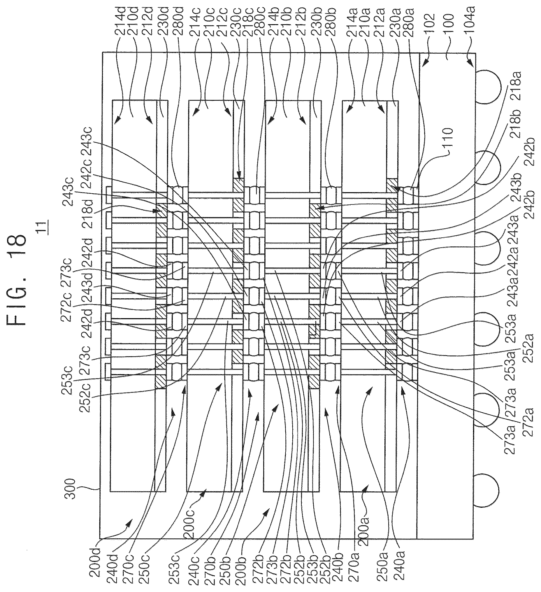 Patent US12588551 Figure 18 – Semiconductor package and method of manufacturing the semiconductor package