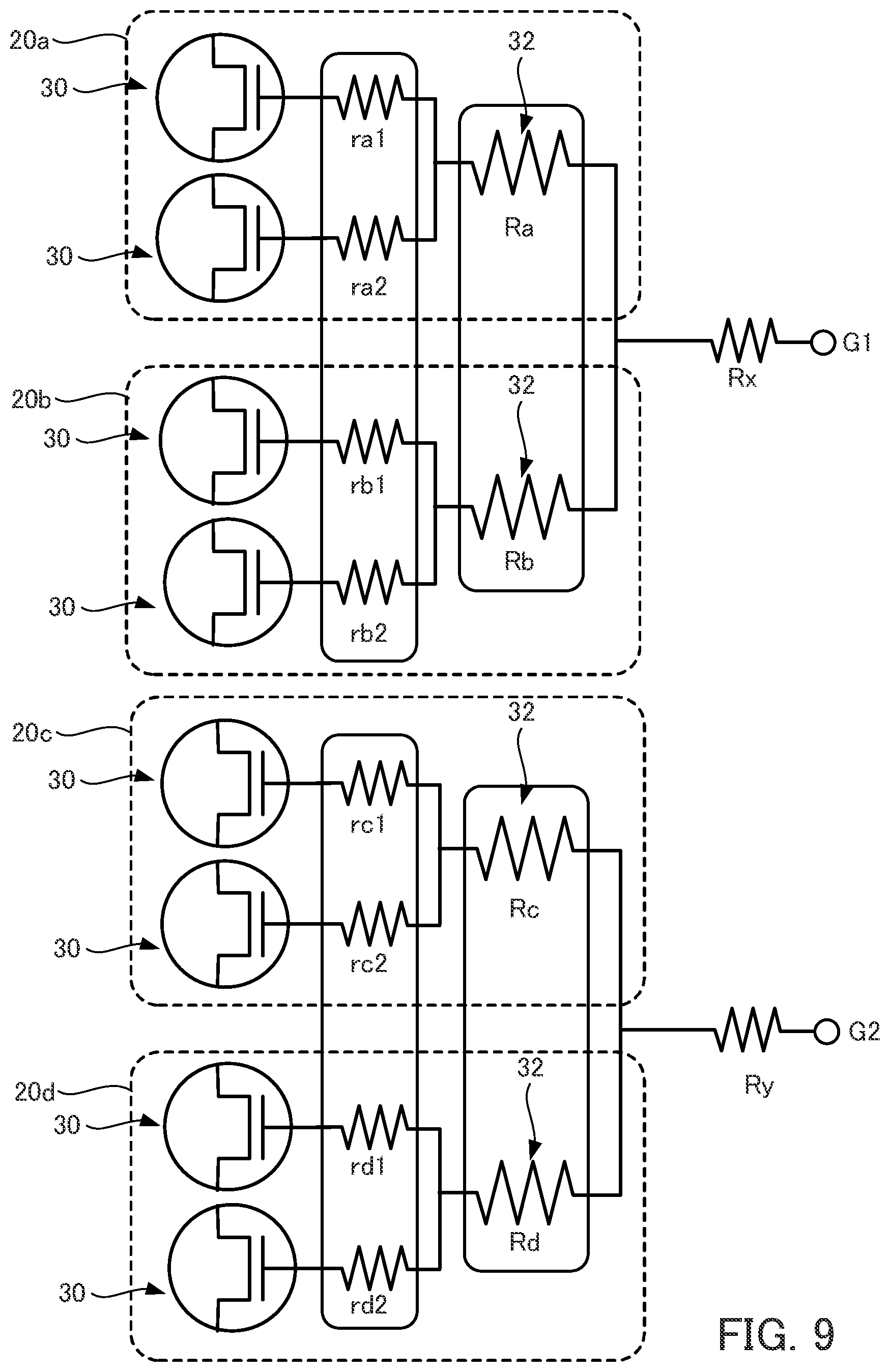 Patent US12588552 Figure 9 – Multi-chip semiconductor switching device