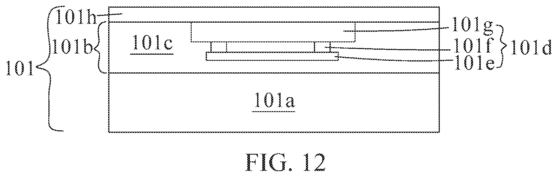 Patent US12588553 Figure 12 – Semiconductor structure having conductive pad with protrusion and manufacturing method thereof