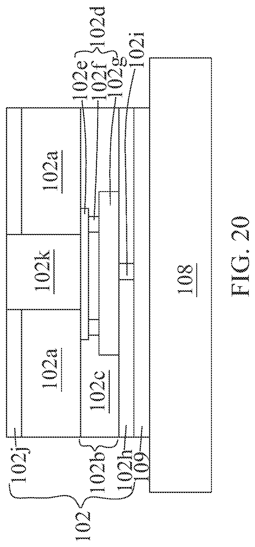 Patent US12588553 Figure 20 – Semiconductor structure having conductive pad with protrusion and manufacturing method thereof