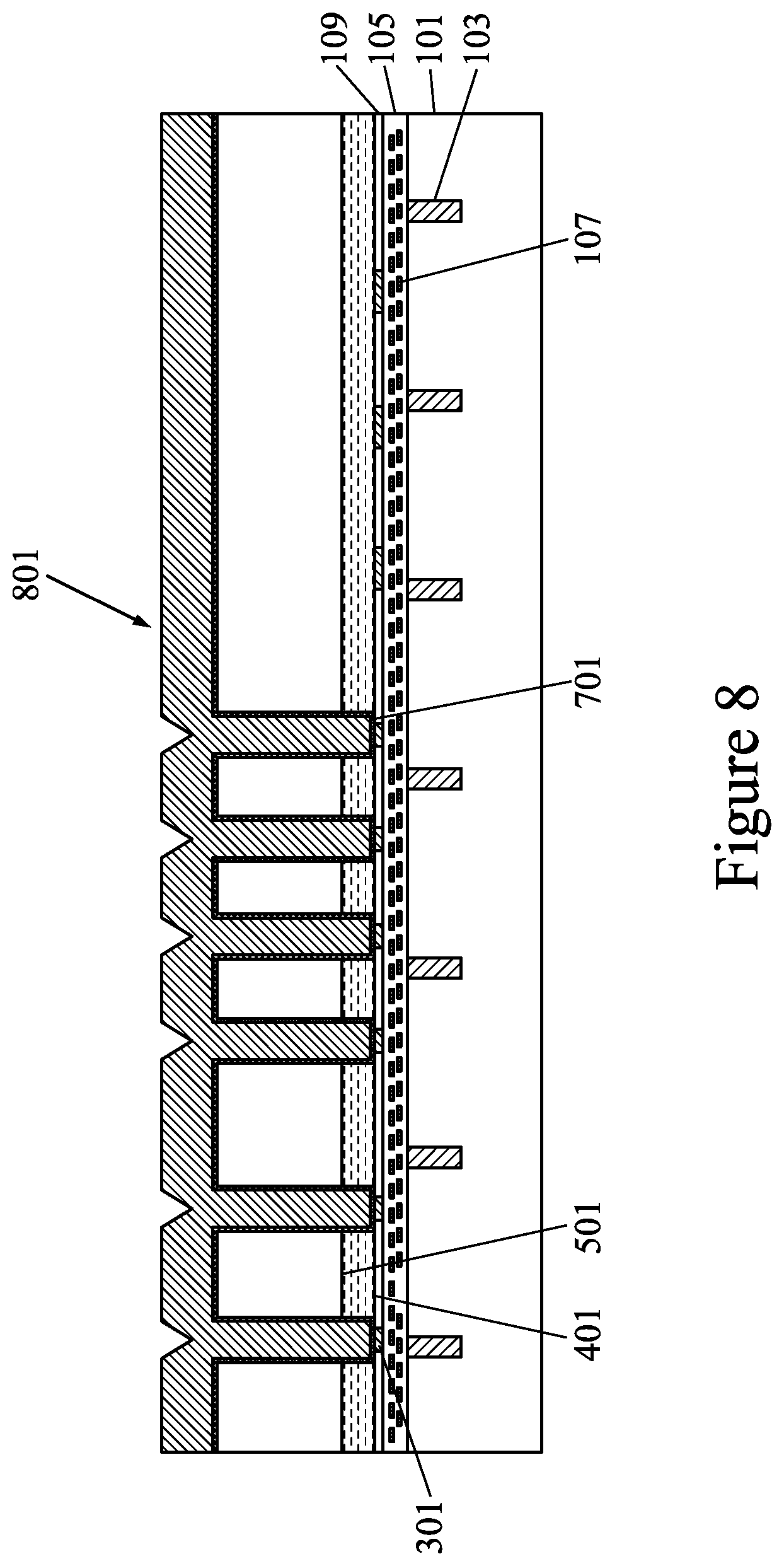 Patent US12588554 Figure 6 – Semiconductor device and method forming same