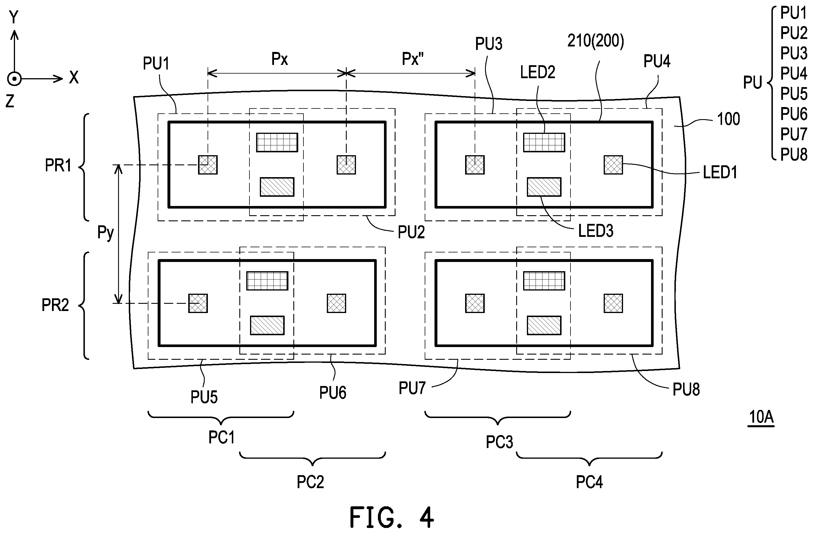 Patent US12588556 Figure 4 – Display apparatus