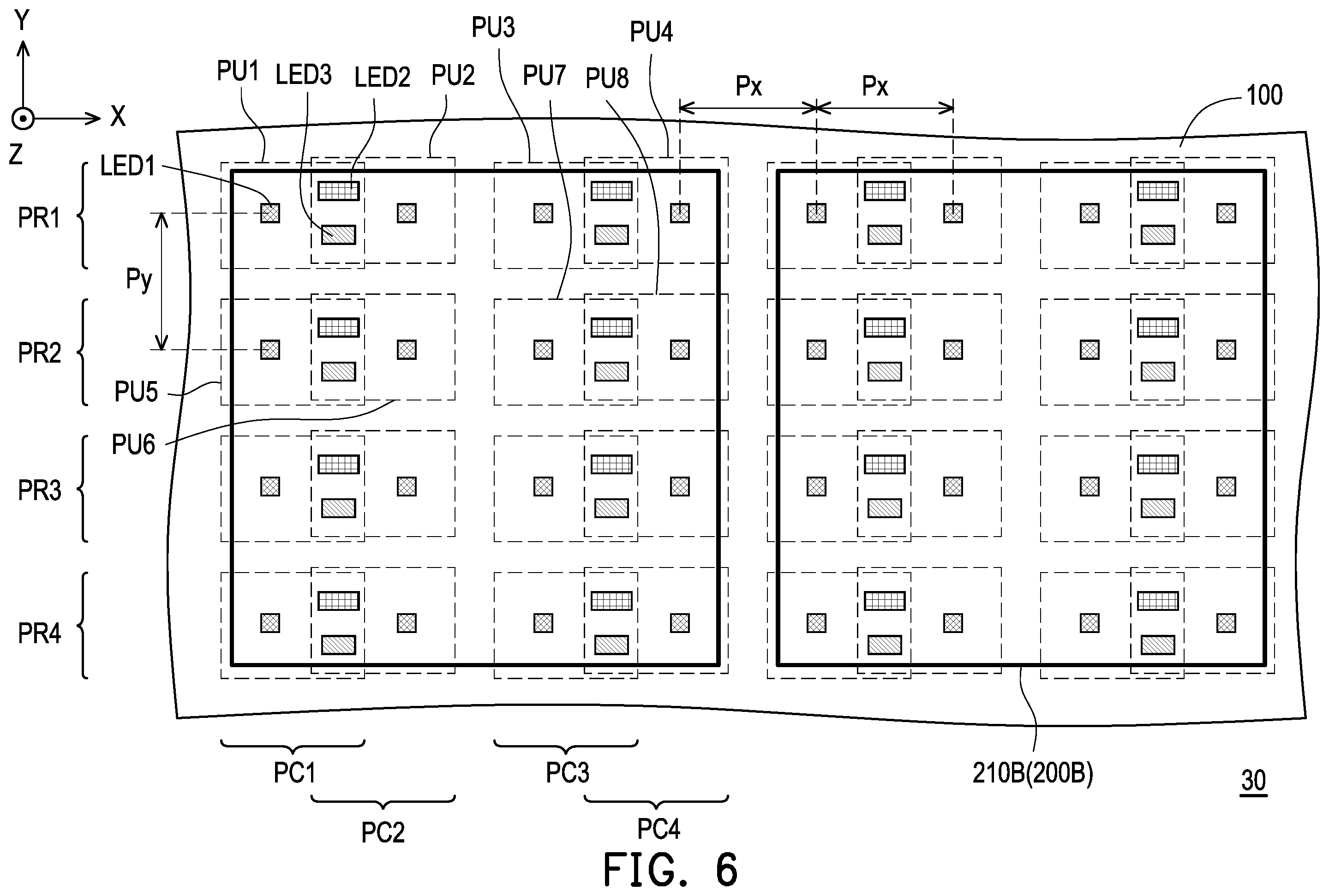 Patent US12588556 Figure 6 – Display apparatus