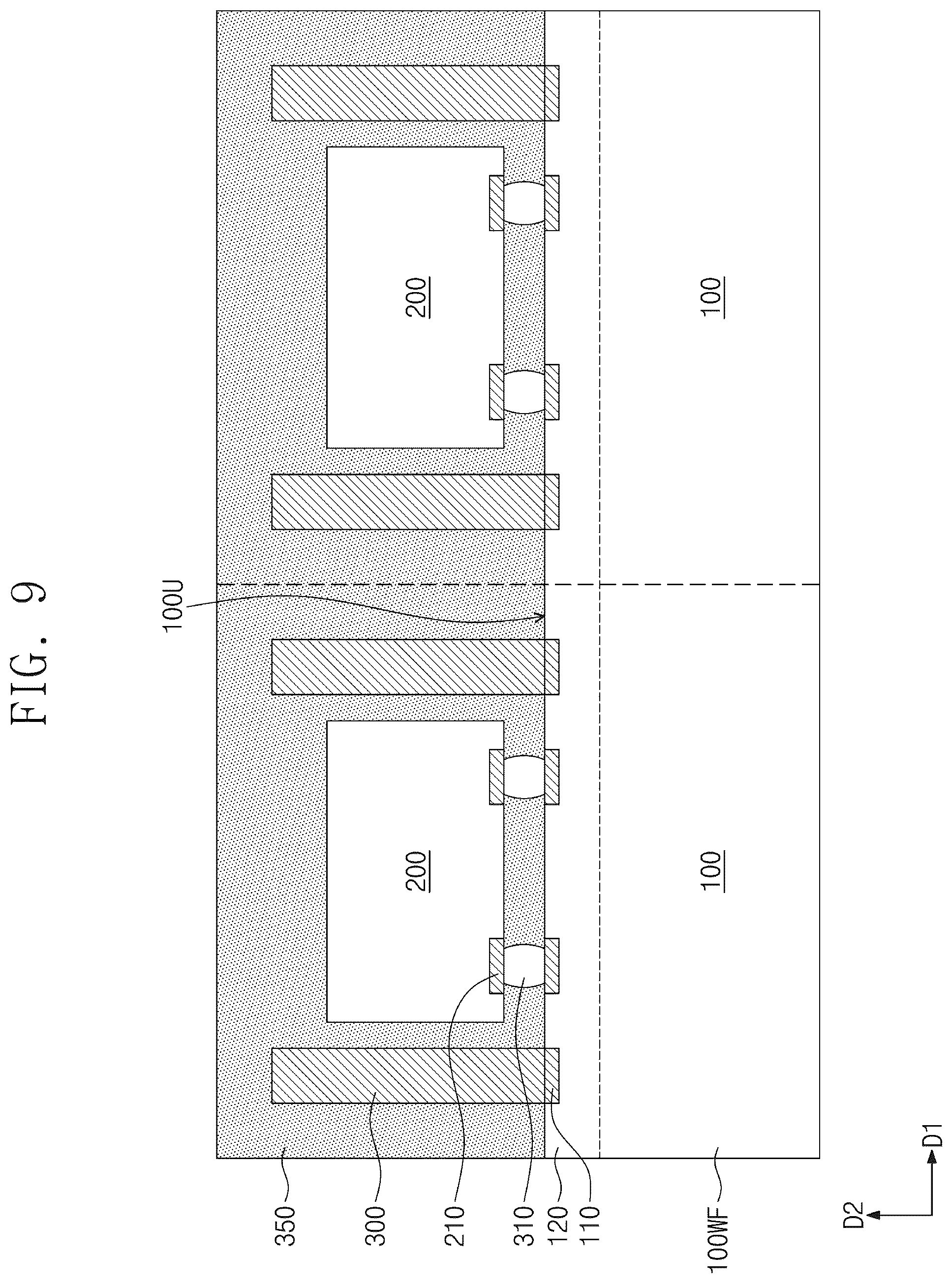 Patent US12588558 Figure 9 – Semiconductor package