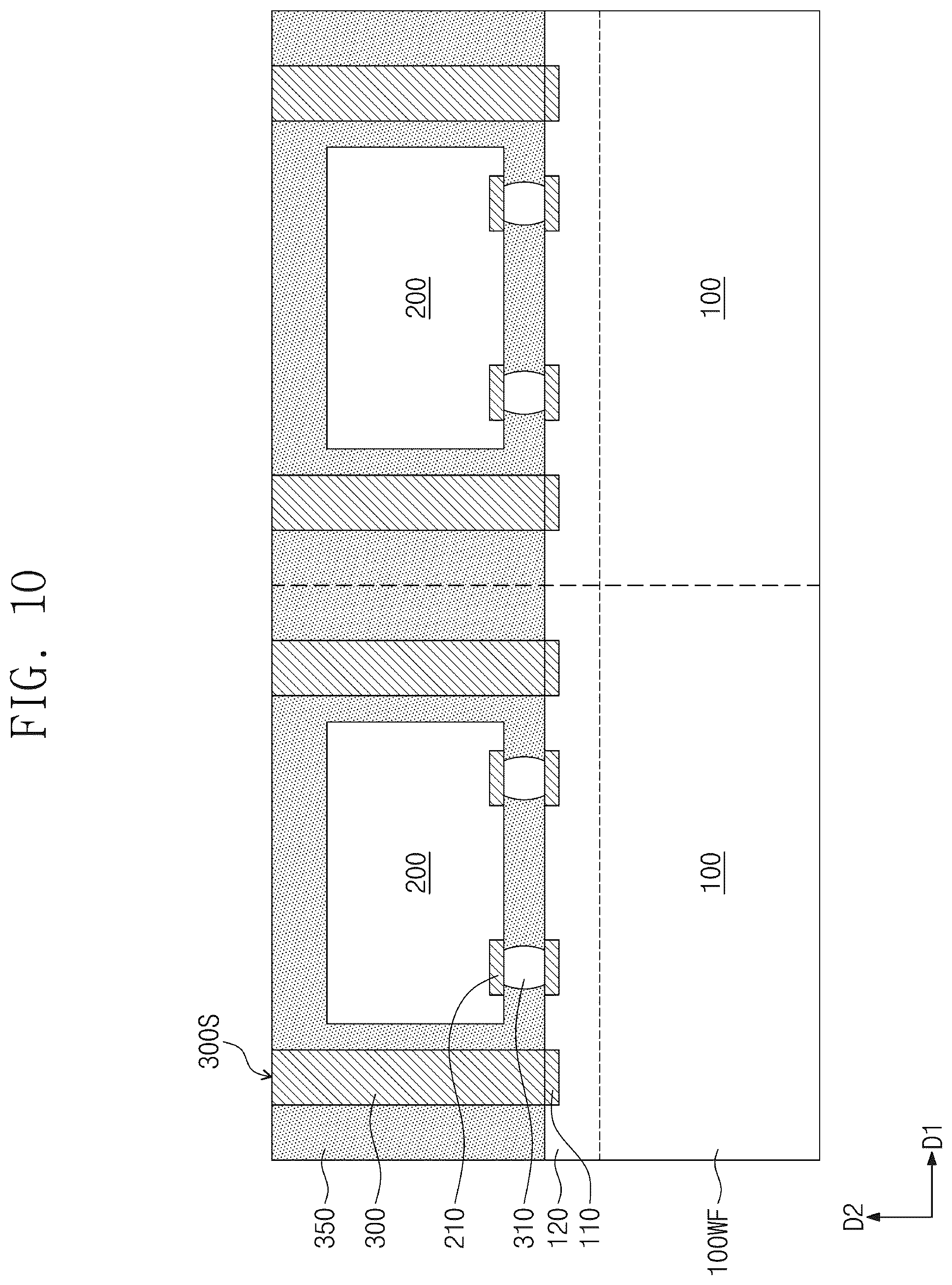Patent US12588558 Figure 10 – Semiconductor package