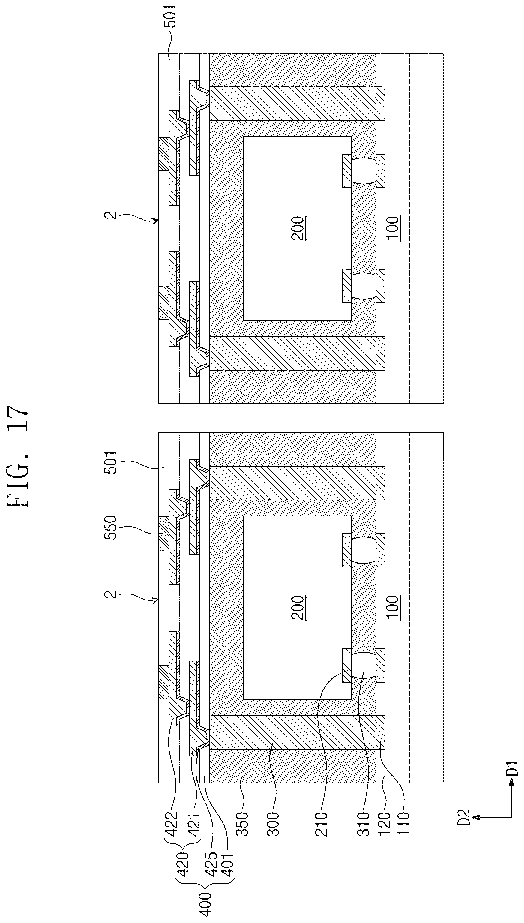 Patent US12588558 Figure 17 – Semiconductor package