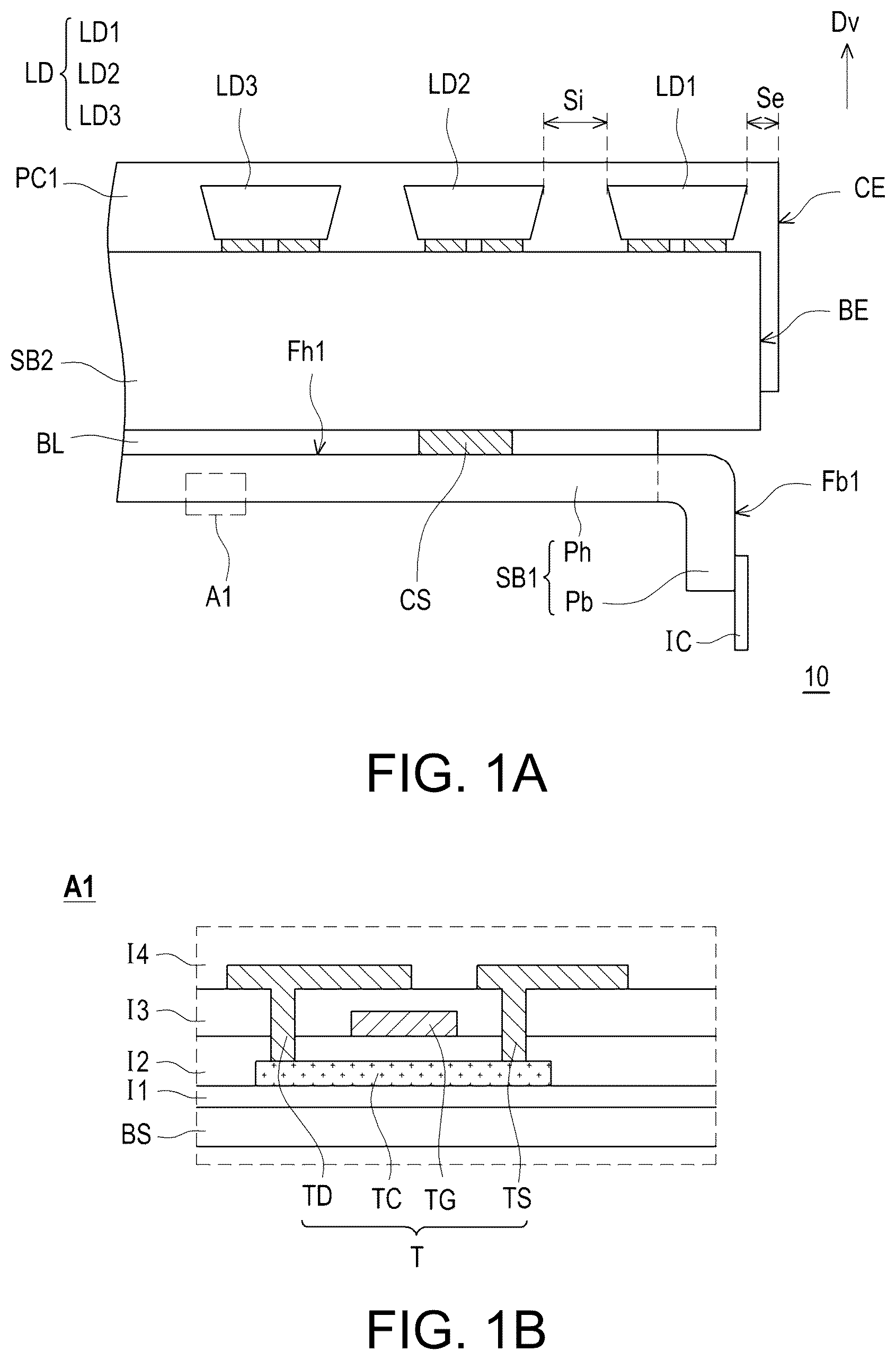 Patent US12588559 Figure 1 – Display panel, tiled display device including the same, and manufacturing method thereof