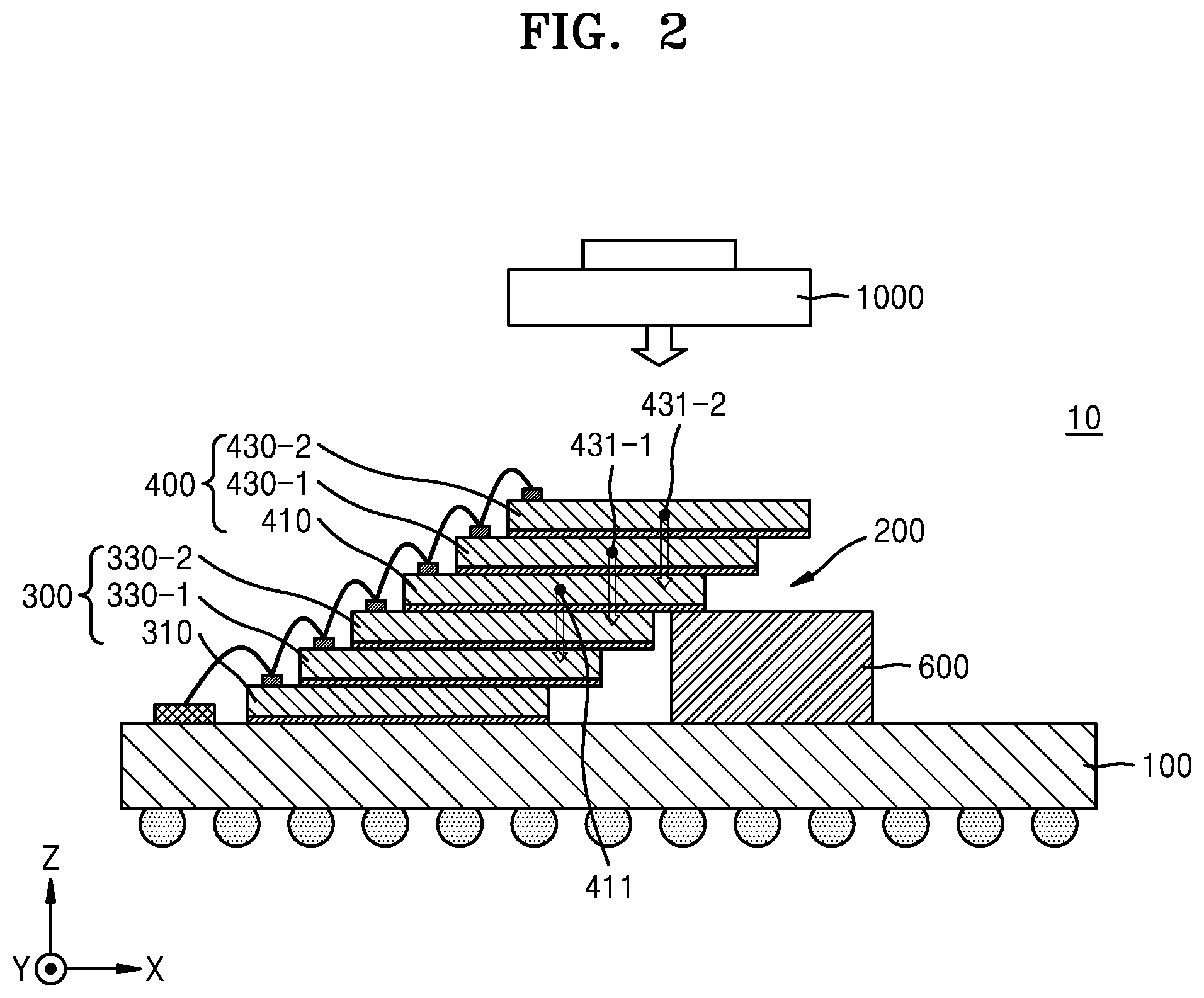 Patent US12588562 Figure 4 – Semiconductor package