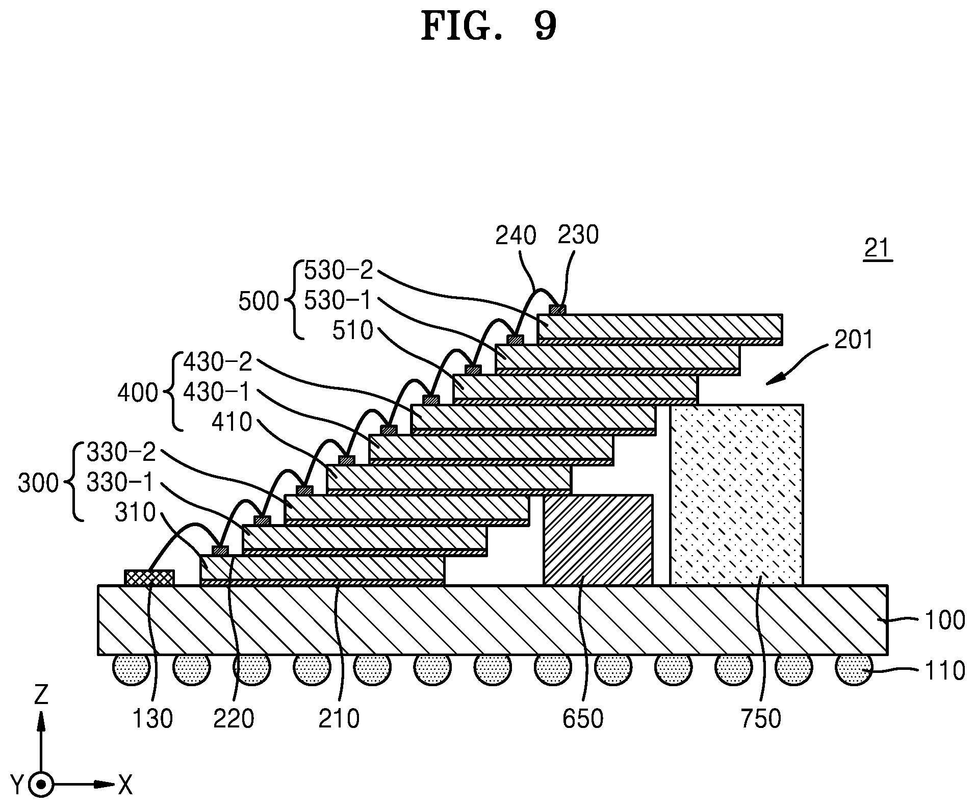 Patent US12588562 Figure 13 – Semiconductor package