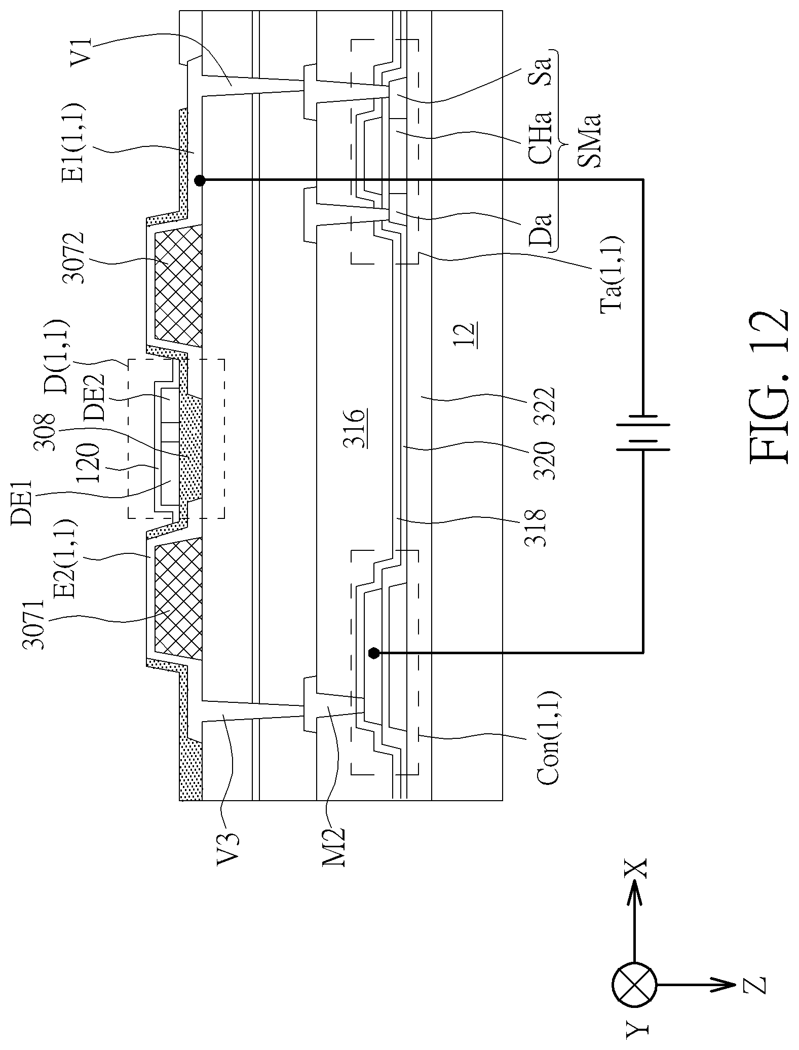 Patent US12588563 Figure 12 – Electronic device and fabrication method thereof