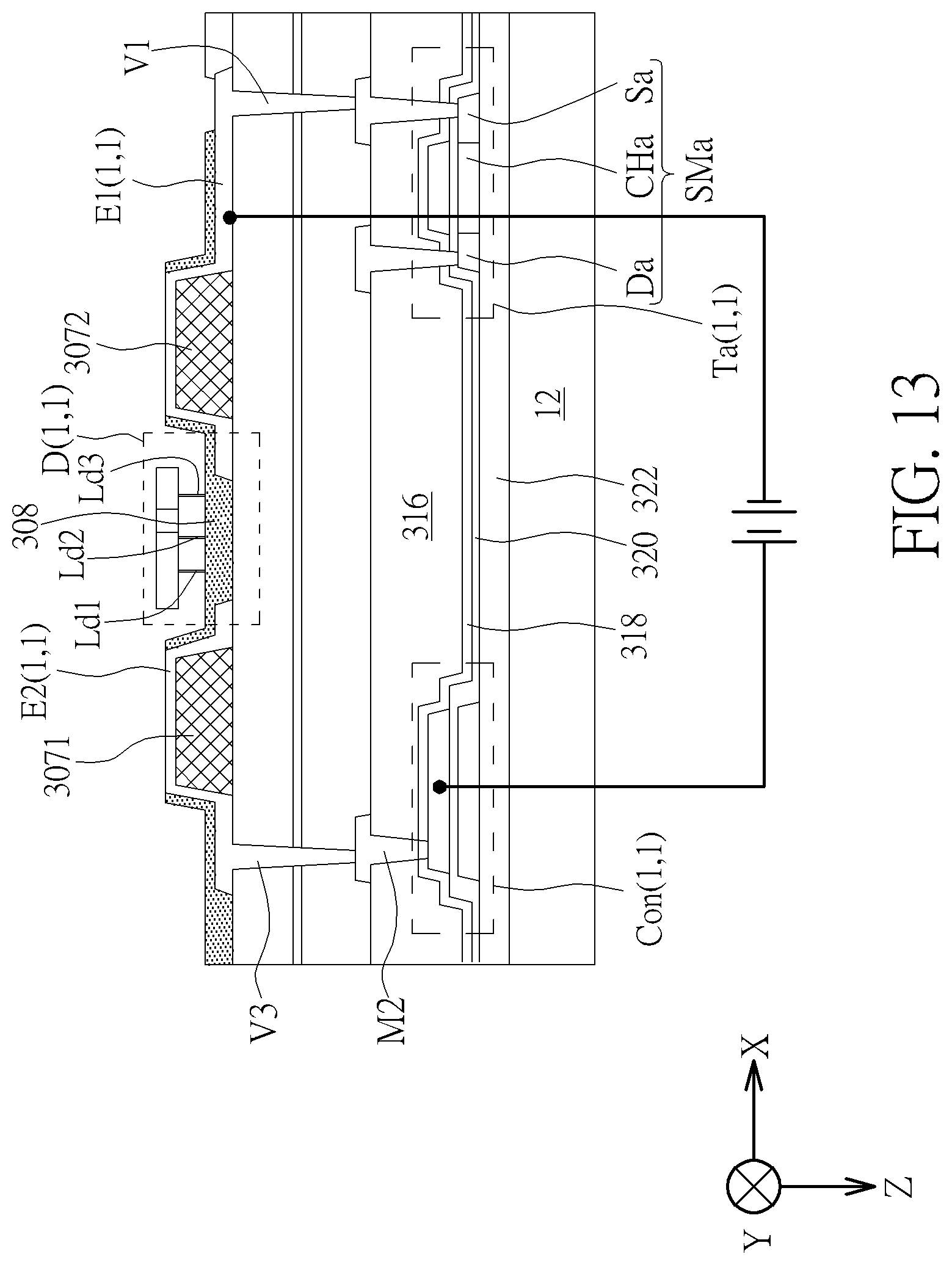 Patent US12588563 Figure 13 – Electronic device and fabrication method thereof