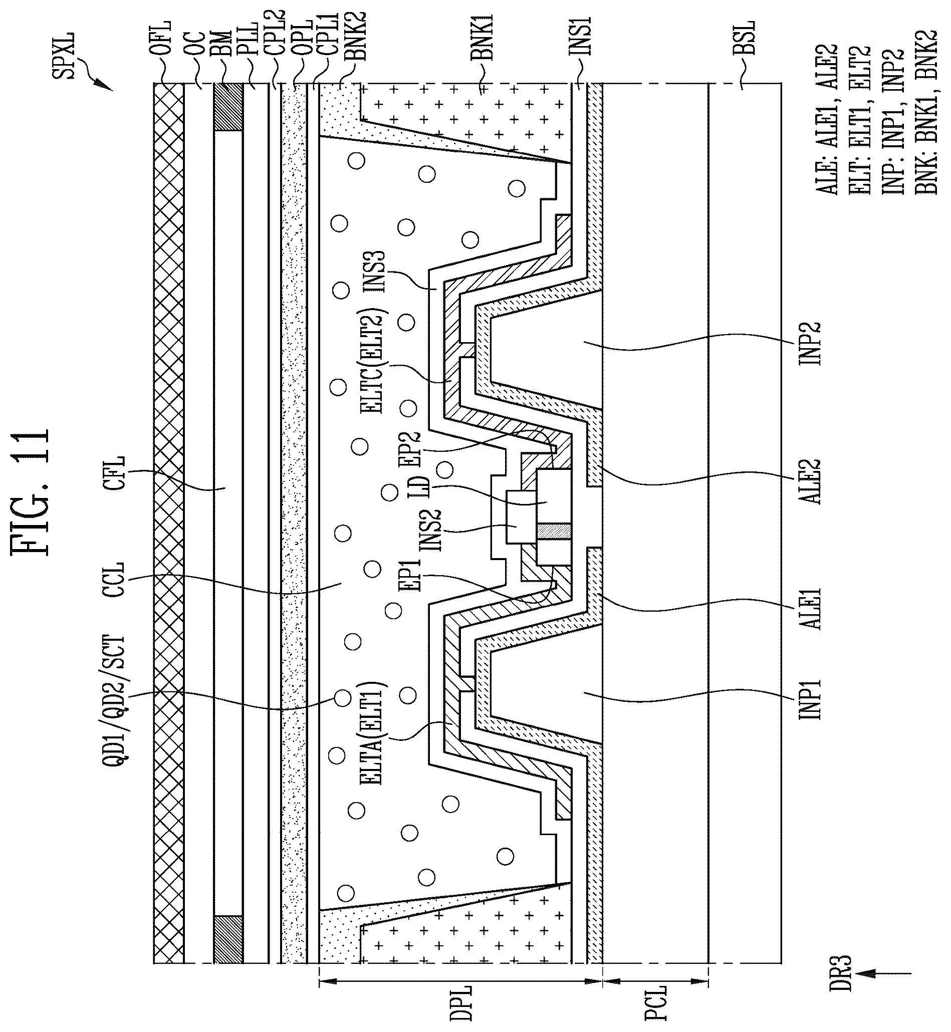 Patent US12588566 Figure 8 – Display device and manufacturing method thereof