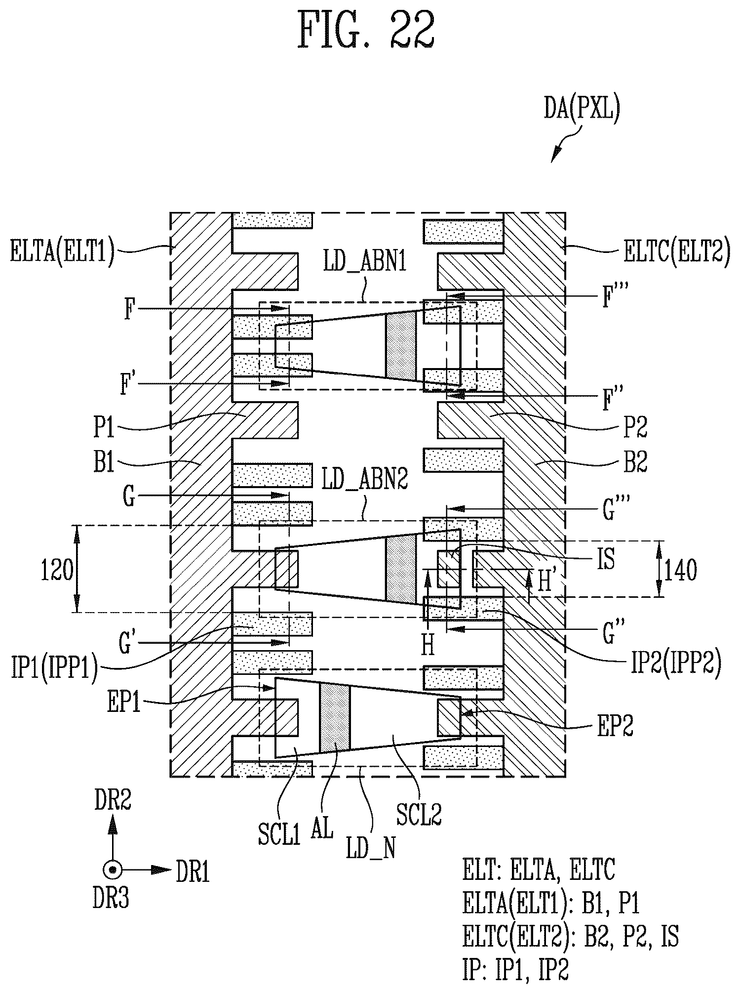 Patent US12588566 Figure 19 – Display device and manufacturing method thereof