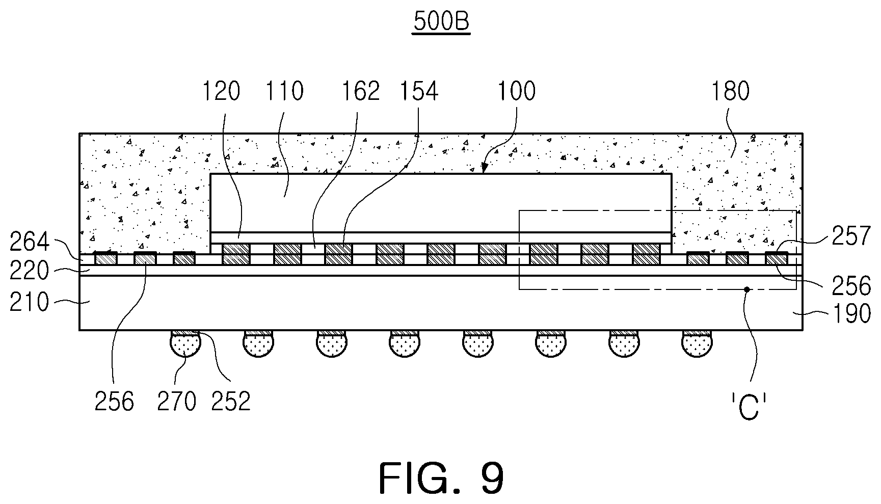 Patent US12588567 Figure 7 – Semiconductor package