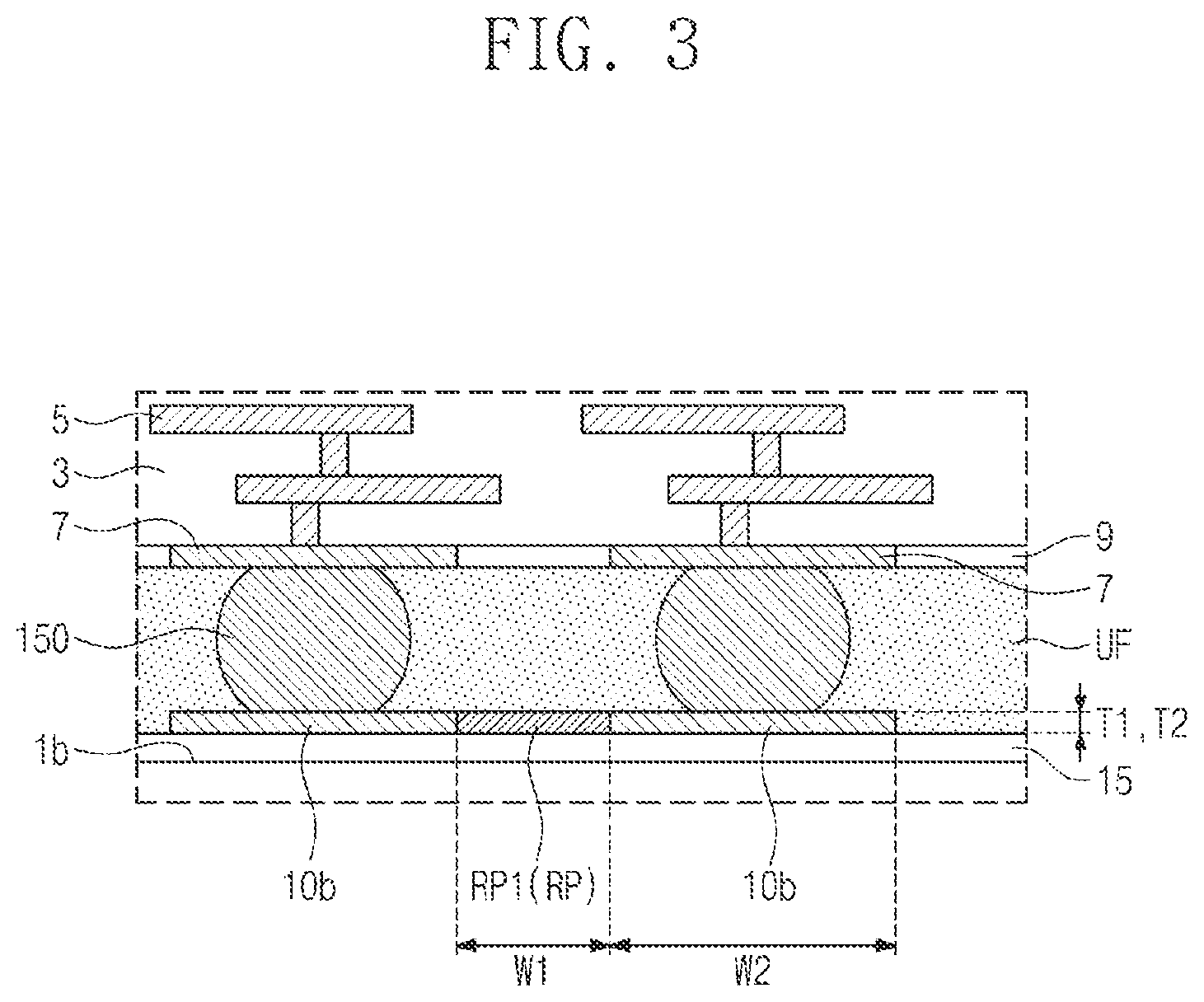 Patent US12588568 Figure 3 – Semiconductor package