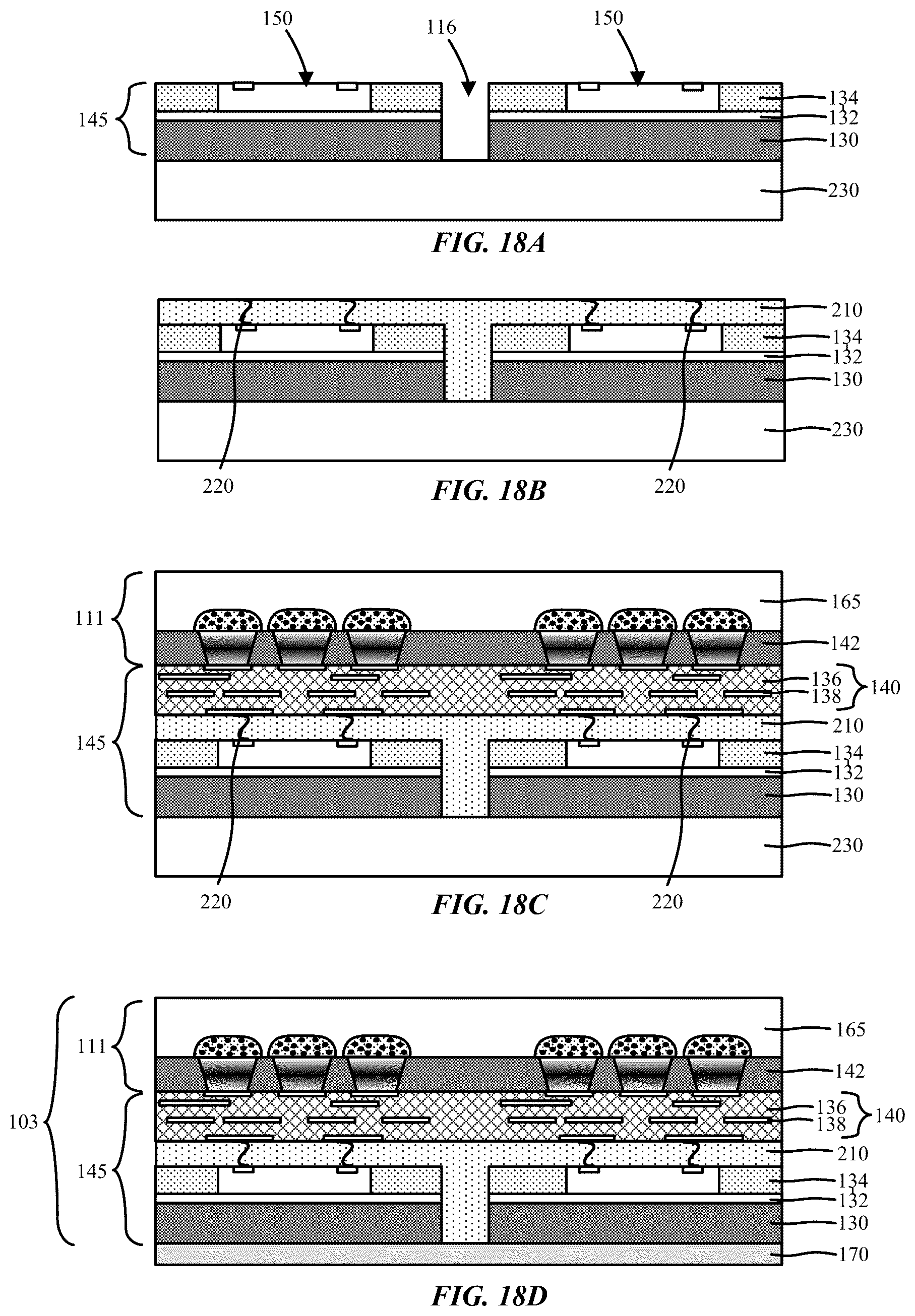 Patent US12588569 Figure 13 – Buried seam with kirigami pattern for 3D micro LED display