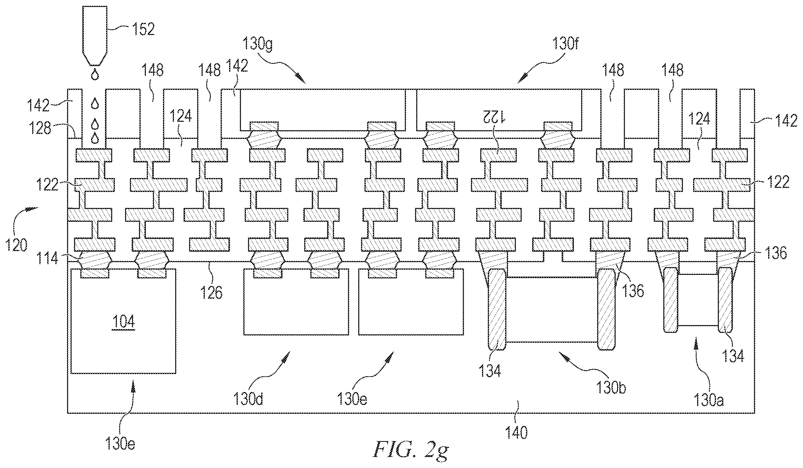 Patent US12588572 Figure 7 – Semiconductor device and method of forming fine pitch conductive posts with graphene-coated cores