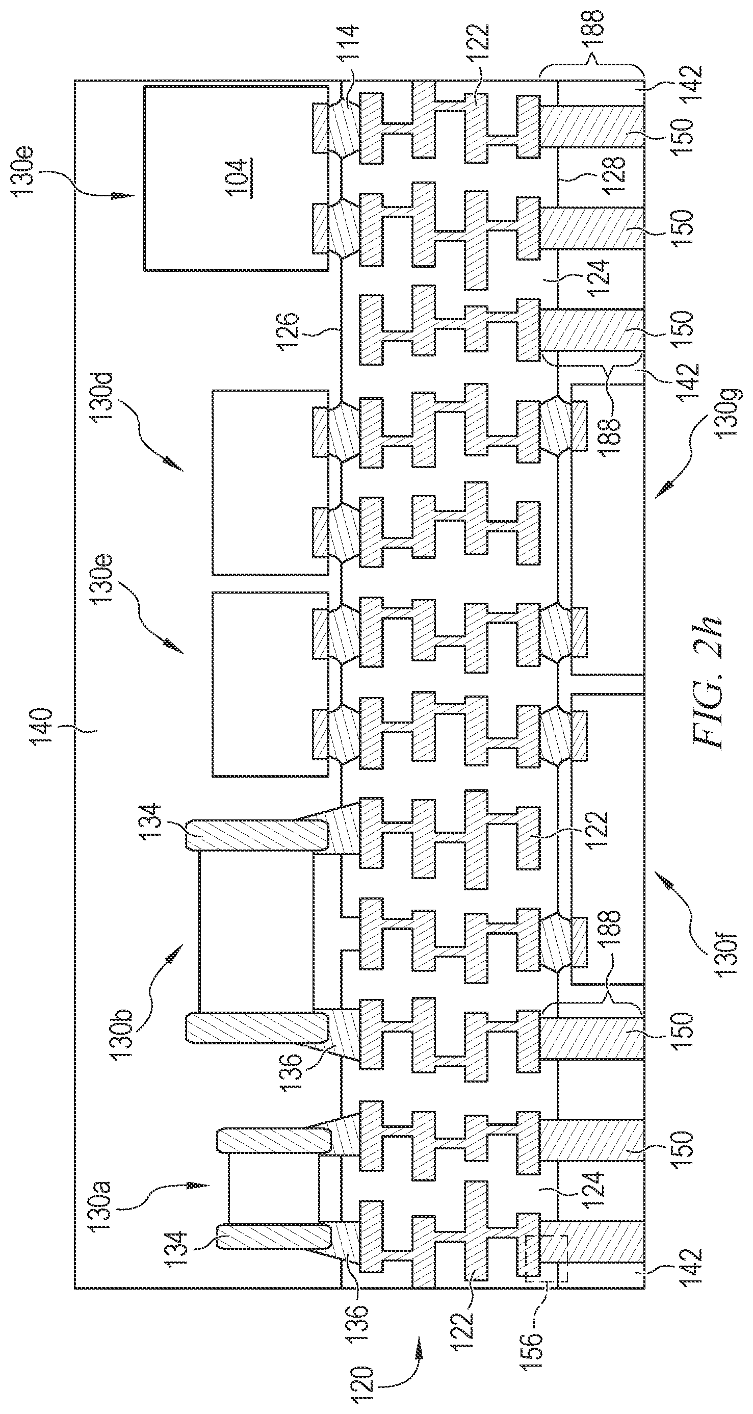 Patent US12588572 Figure 8 – Semiconductor device and method of forming fine pitch conductive posts with graphene-coated cores