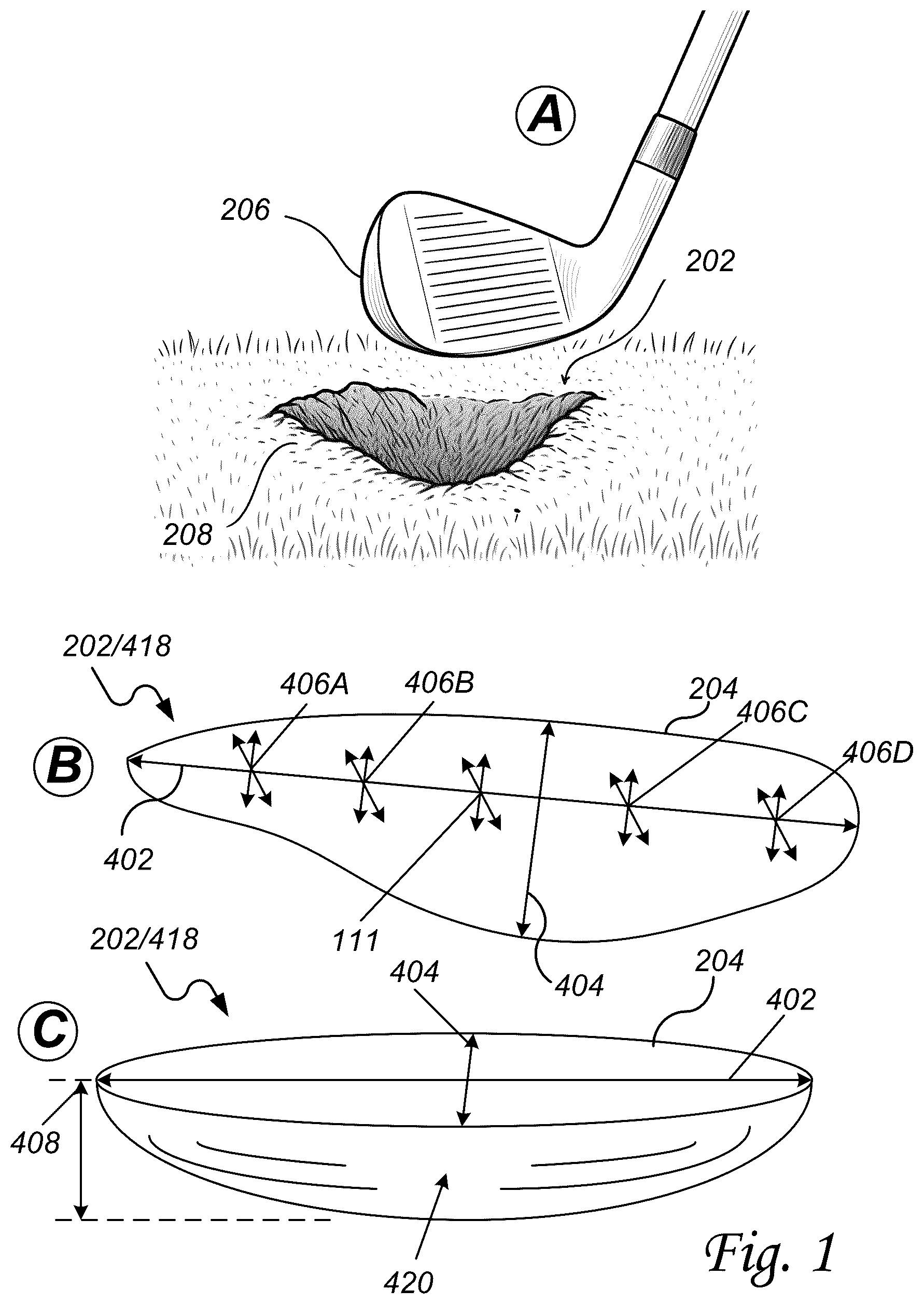 Patent US12588576 Figure 1 – Intelligent turf maintenance system for divot detection and repair