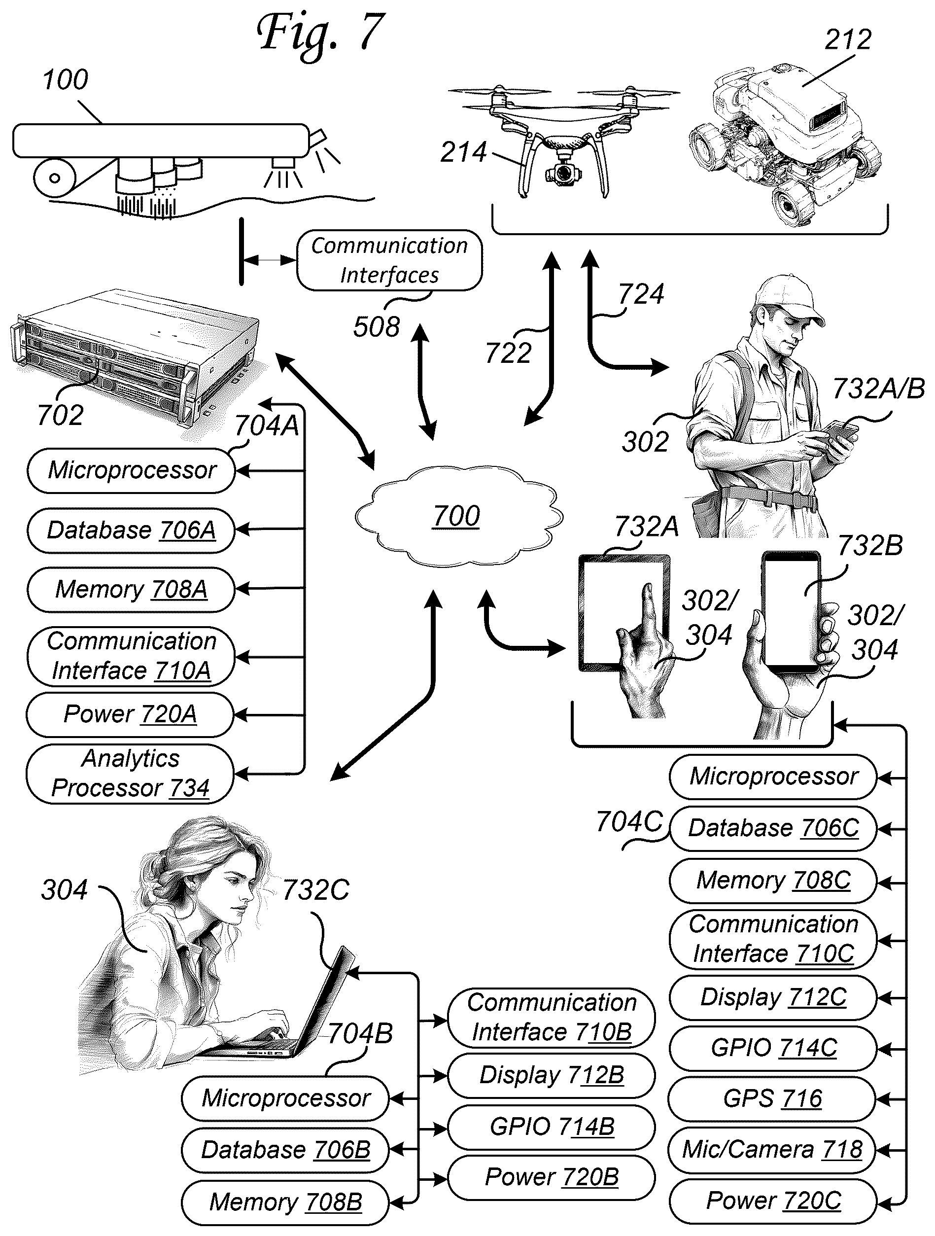 Patent US12588576 Figure 6 – Intelligent turf maintenance system for divot detection and repair