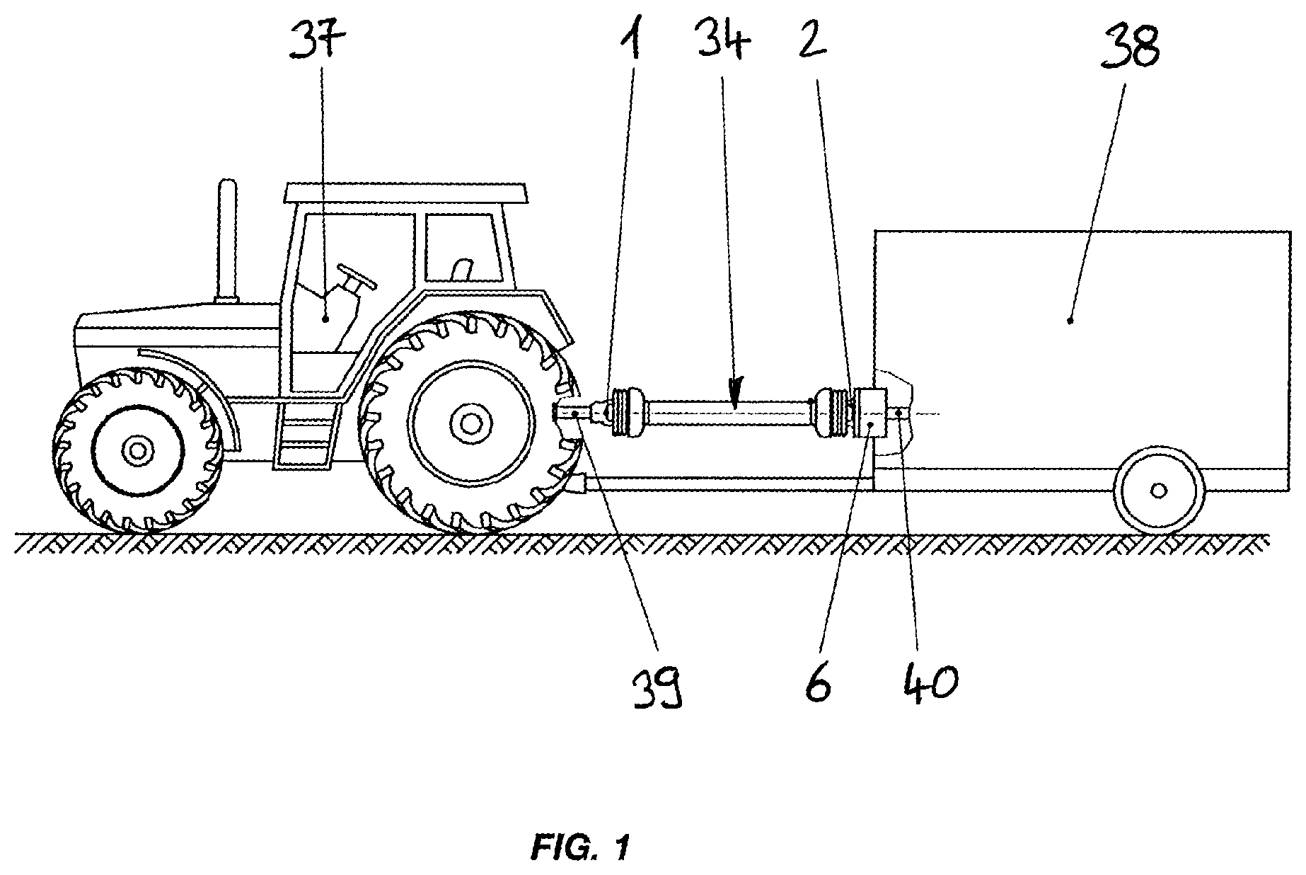 Patent US12588579 — Universal joint shaft — Figure 1
