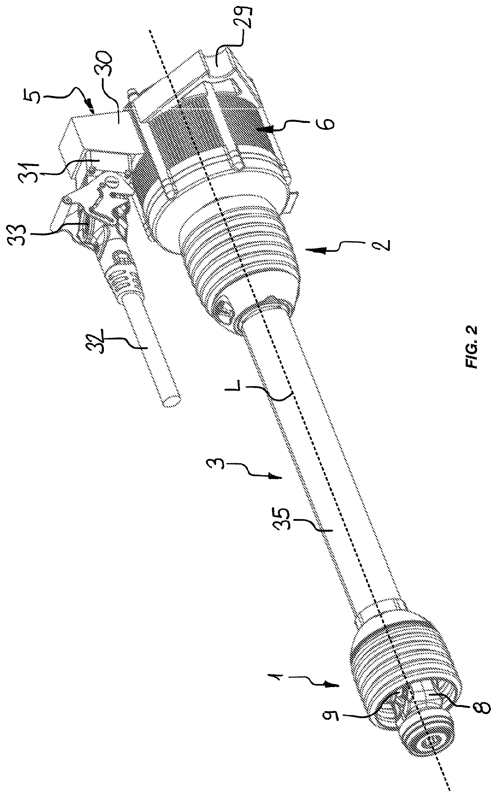 Patent US12588579 Figure 2 – Universal joint shaft