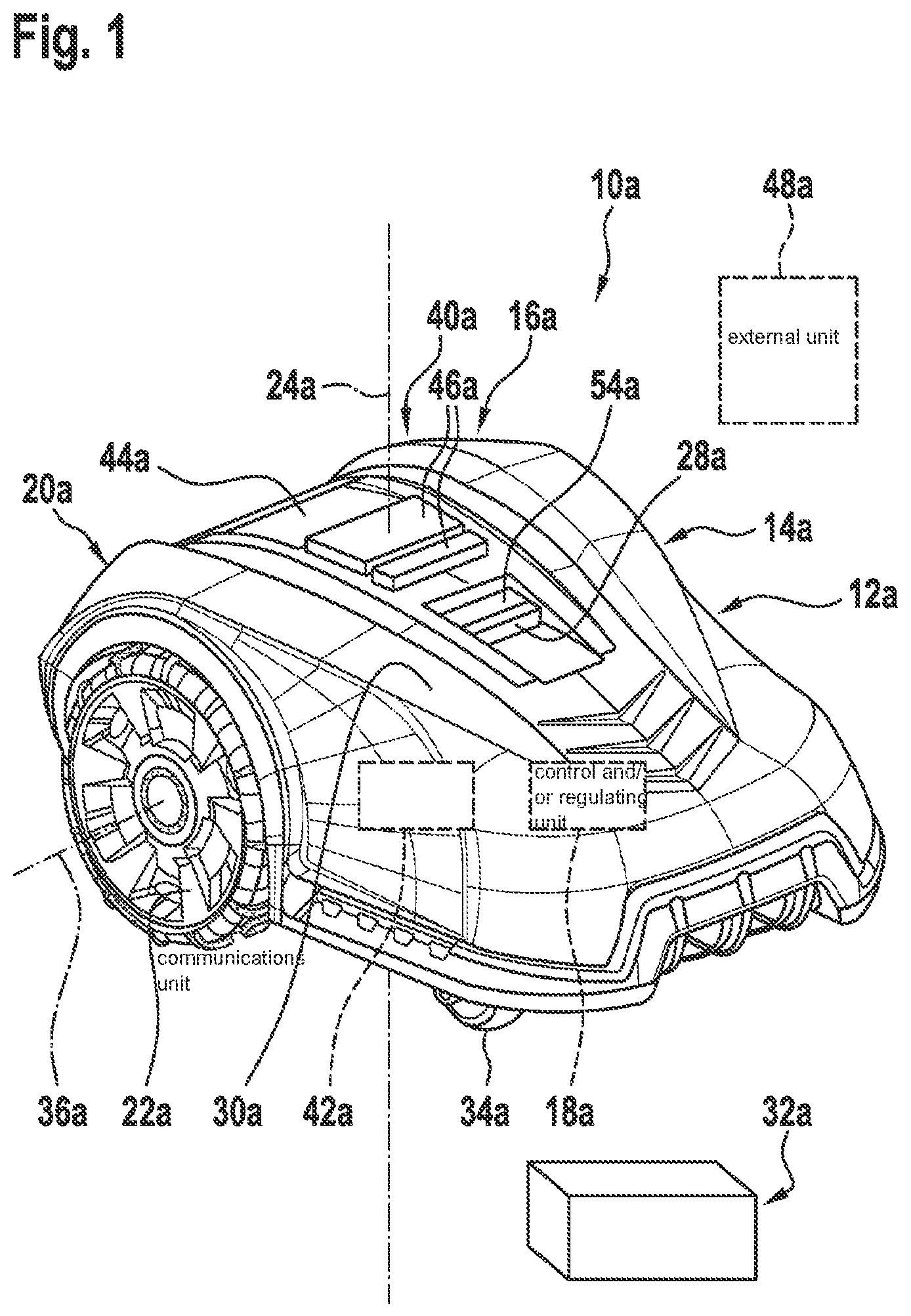 Patent US12588584 Figure 1 – Robot and method for ascertaining a distance traveled by a robot