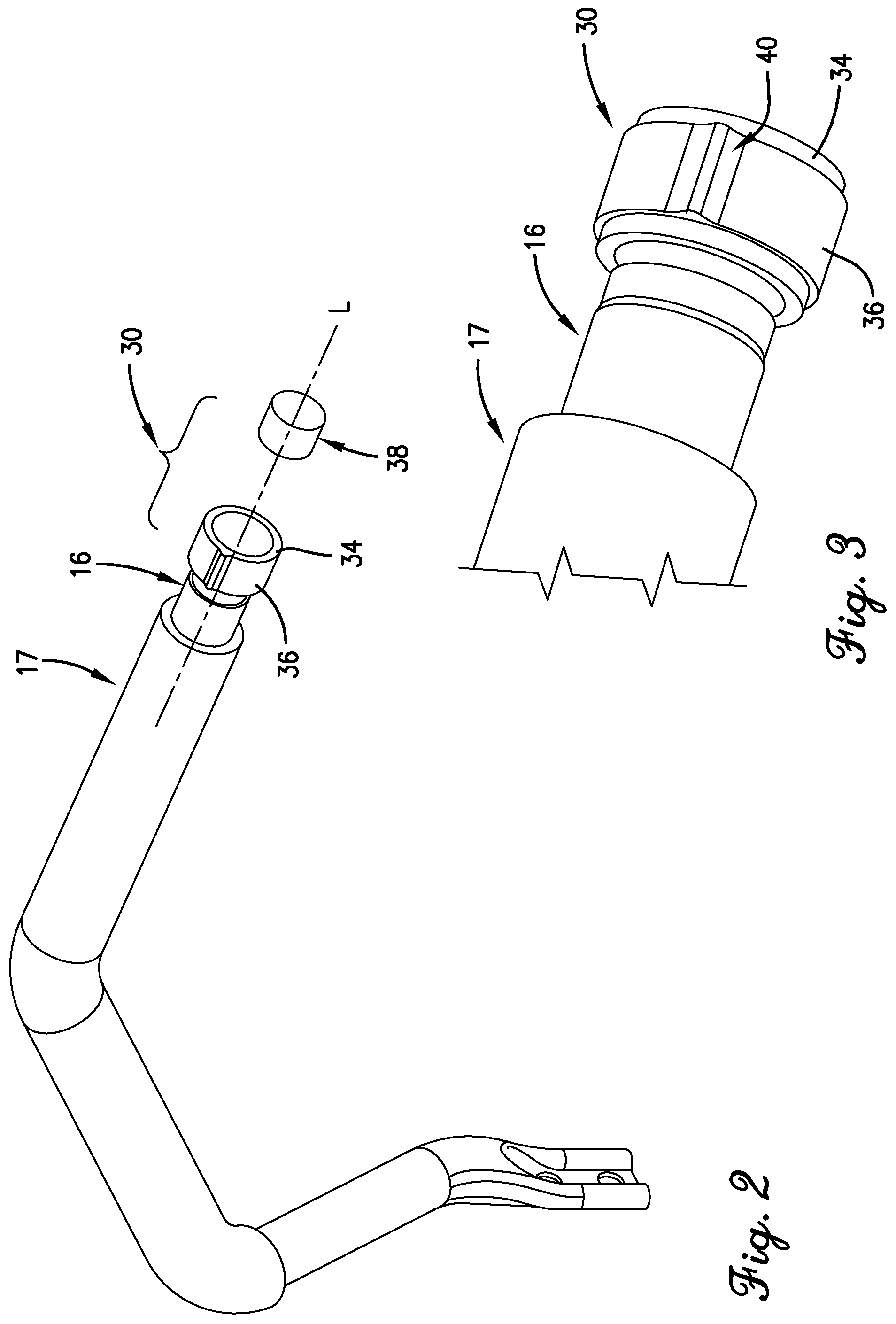 Patent US12588587 Figure 2 – Rotatable ring control mechanism and method for control arm of wheeled lawn care machine