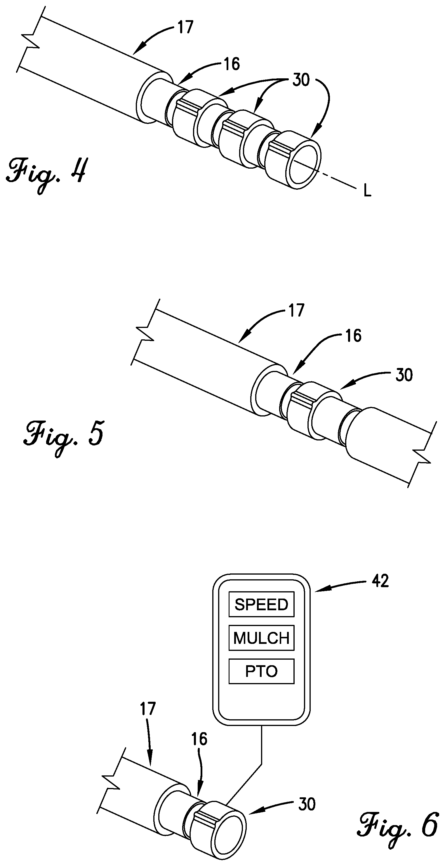 Patent US12588587 Figure 3 – Rotatable ring control mechanism and method for control arm of wheeled lawn care machine