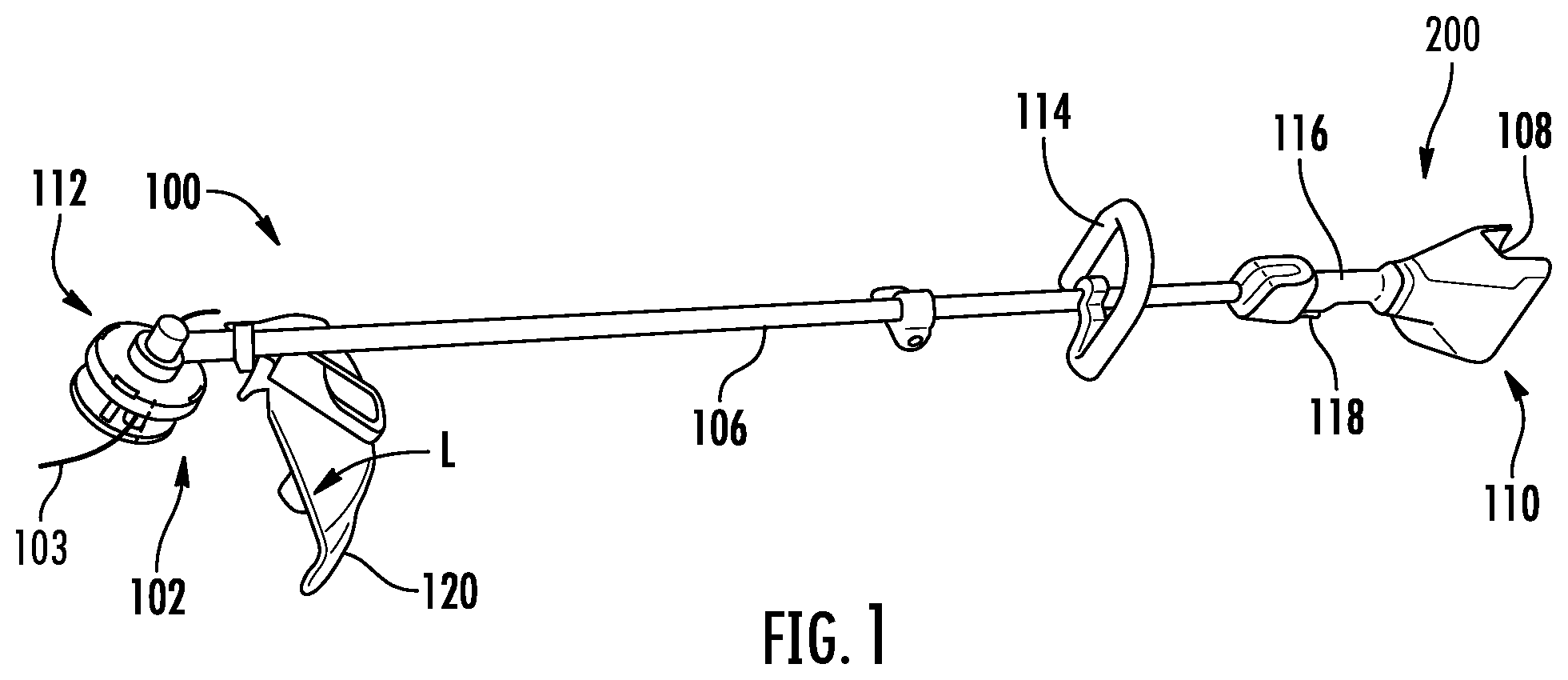 Patent US12588588 Figure 1 – Lock off assemblies for trimmers