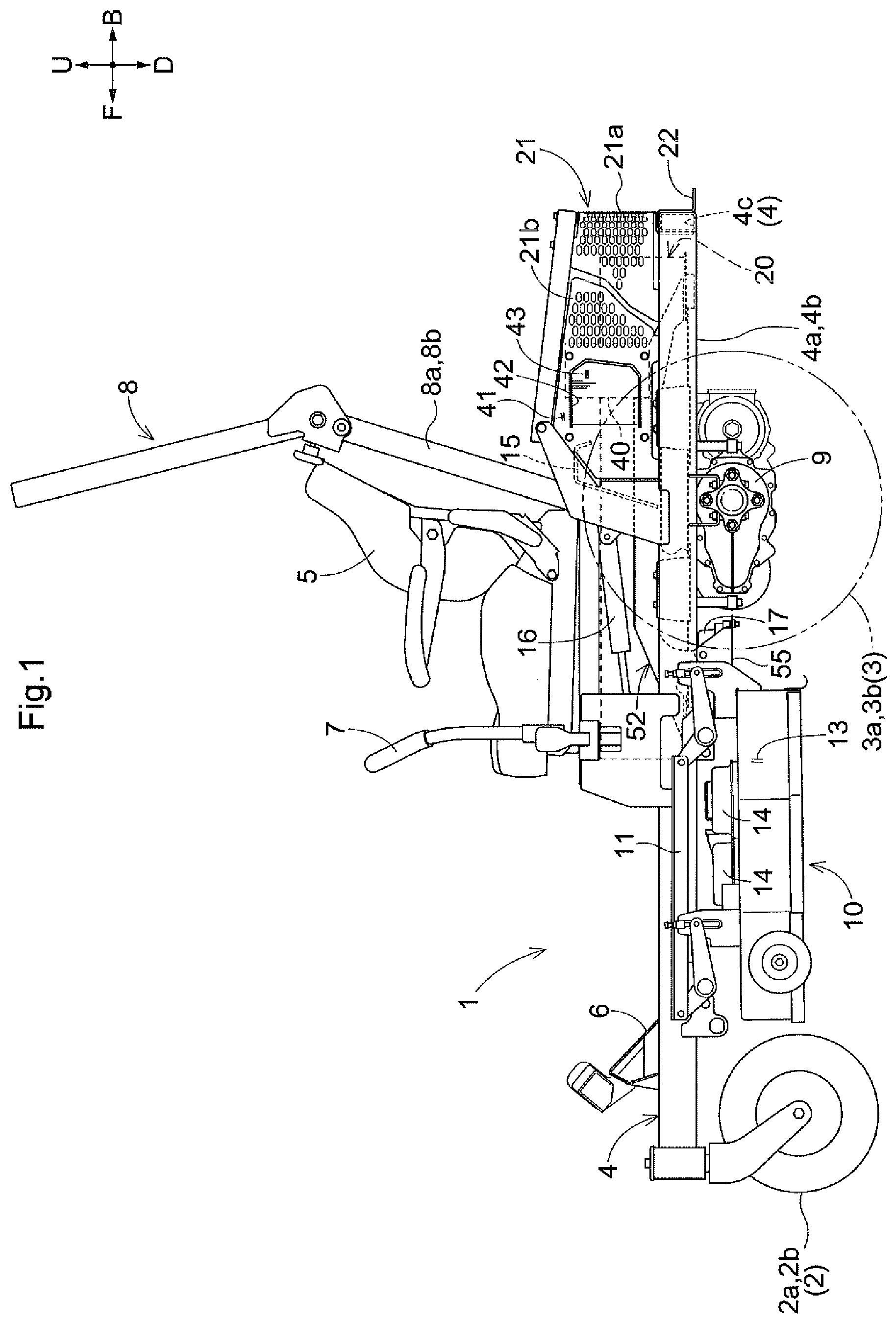 Patent US12588600 — Electric mower — Figure 1