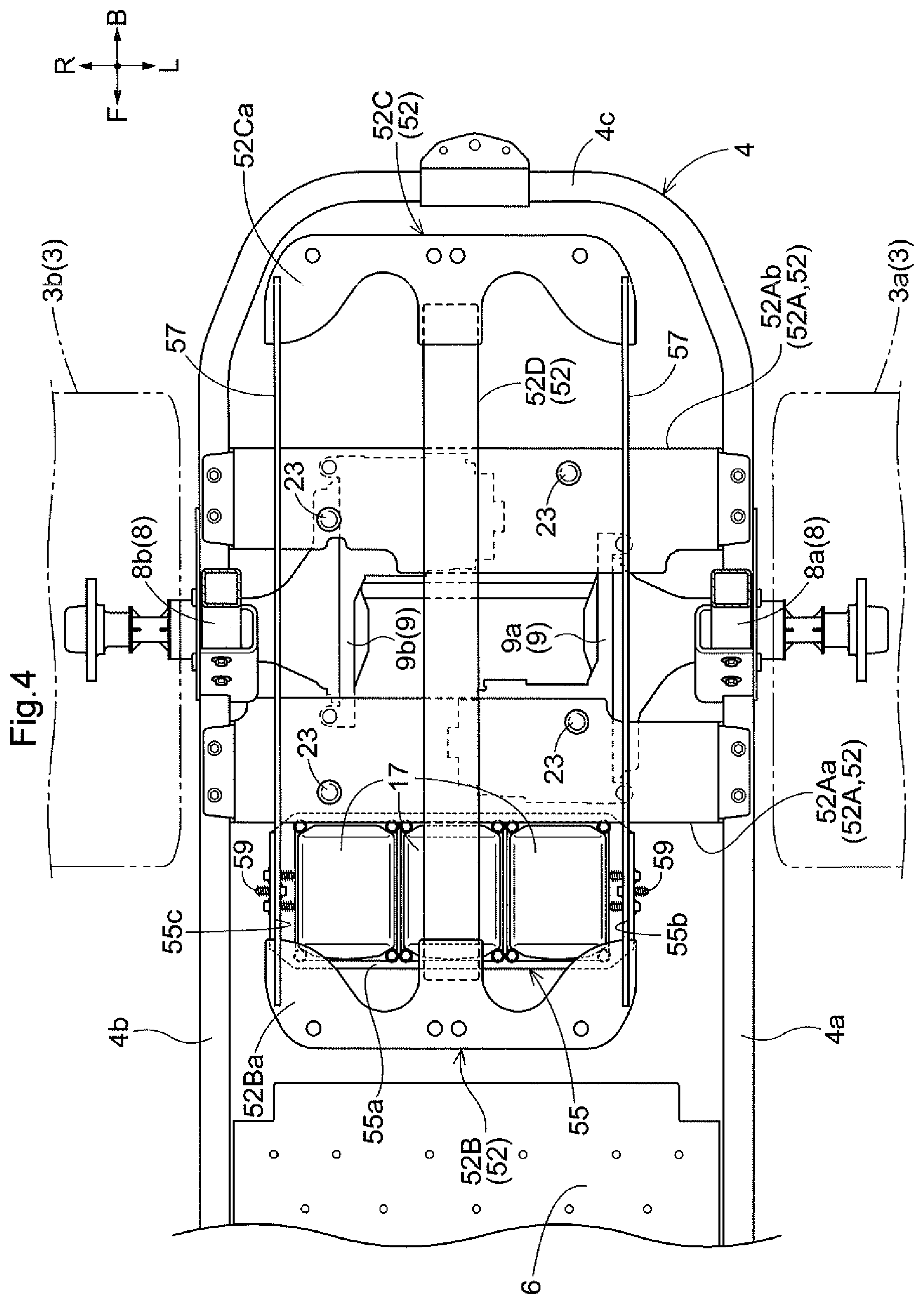 Patent US12588600 Figure 4 – Electric mower