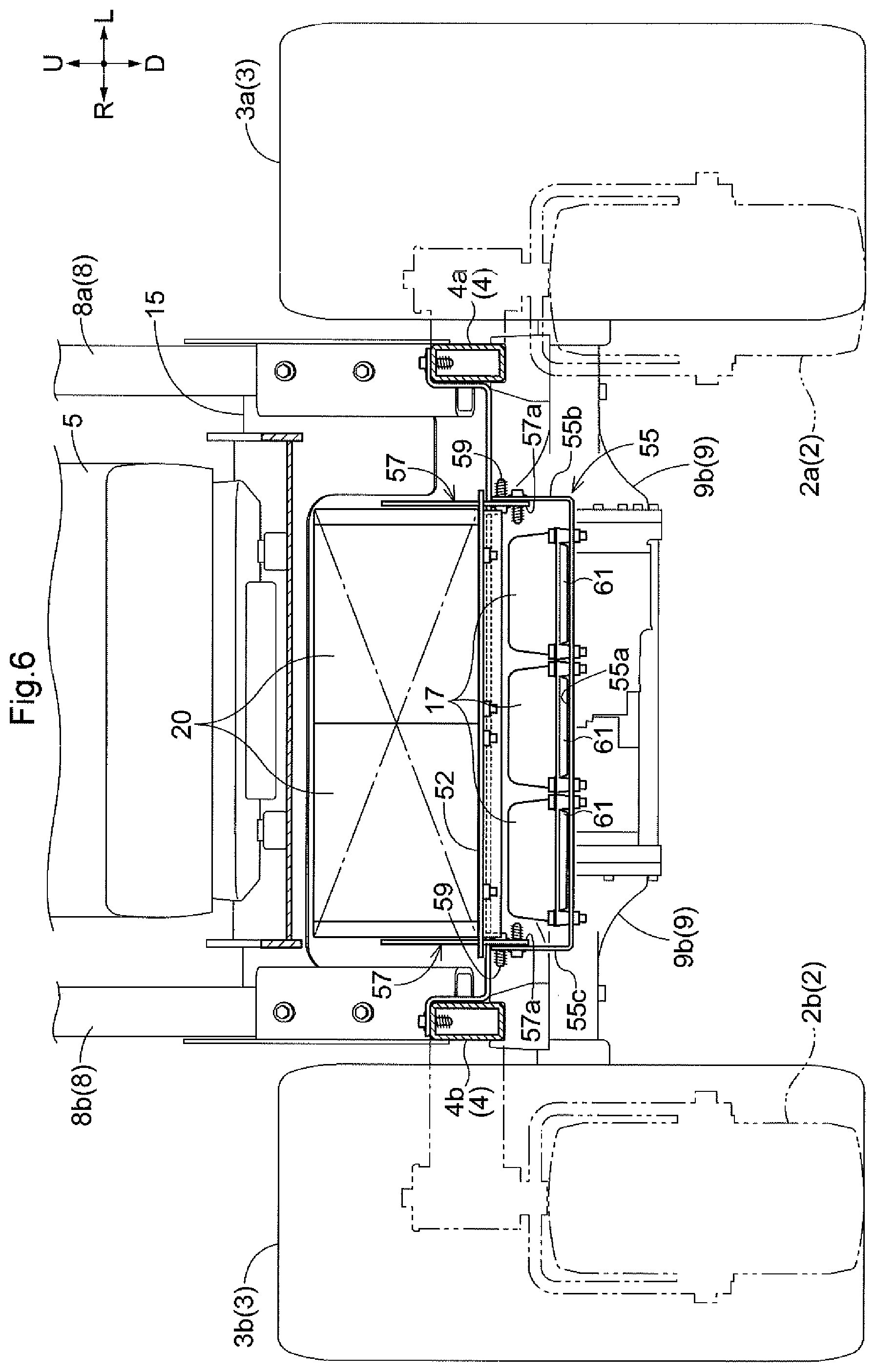 Patent US12588600 Figure 6 – Electric mower
