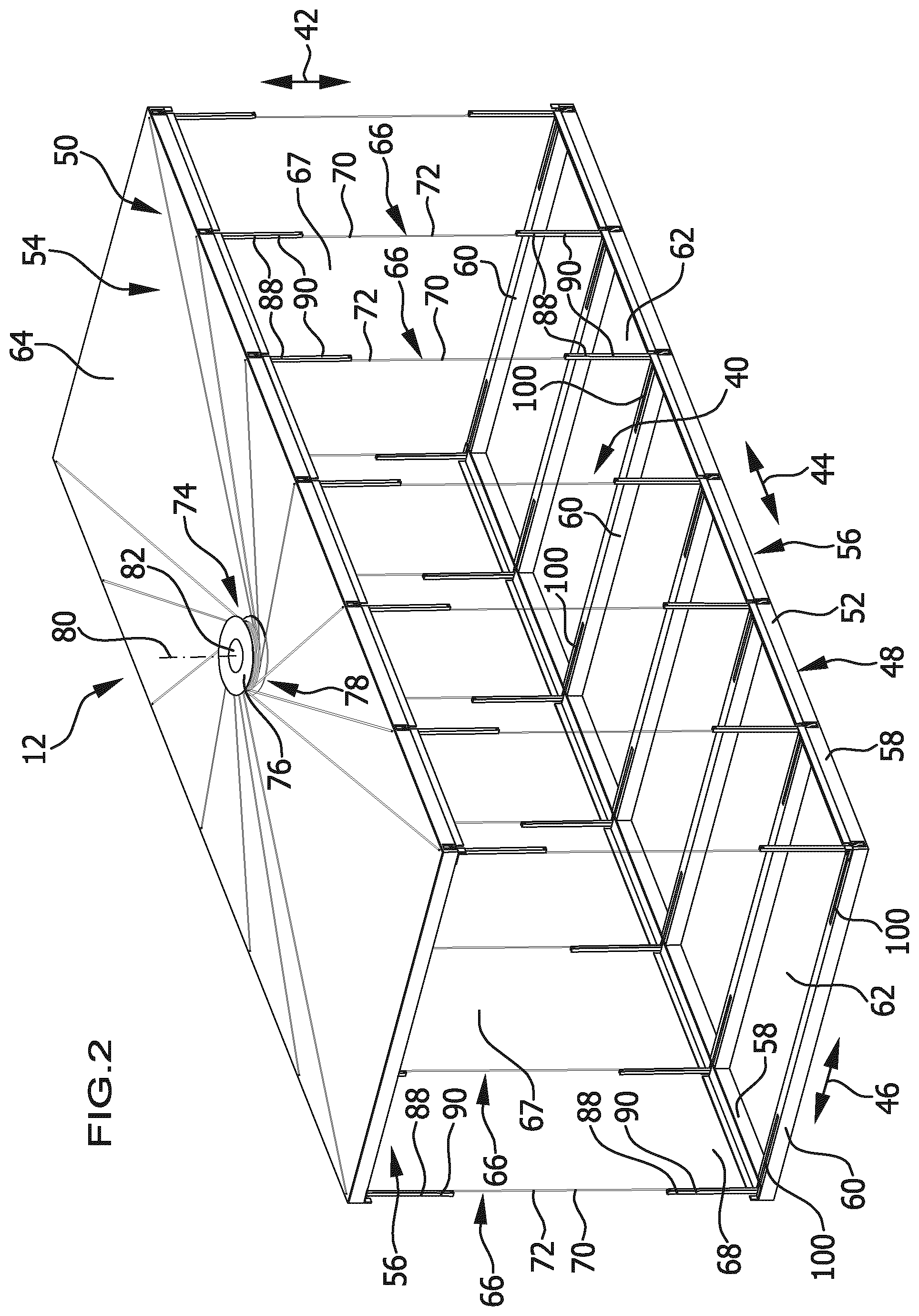 Patent US12588601 Figure 2 – Picking-up device for bales, and picking-up system comprising a picking-up device