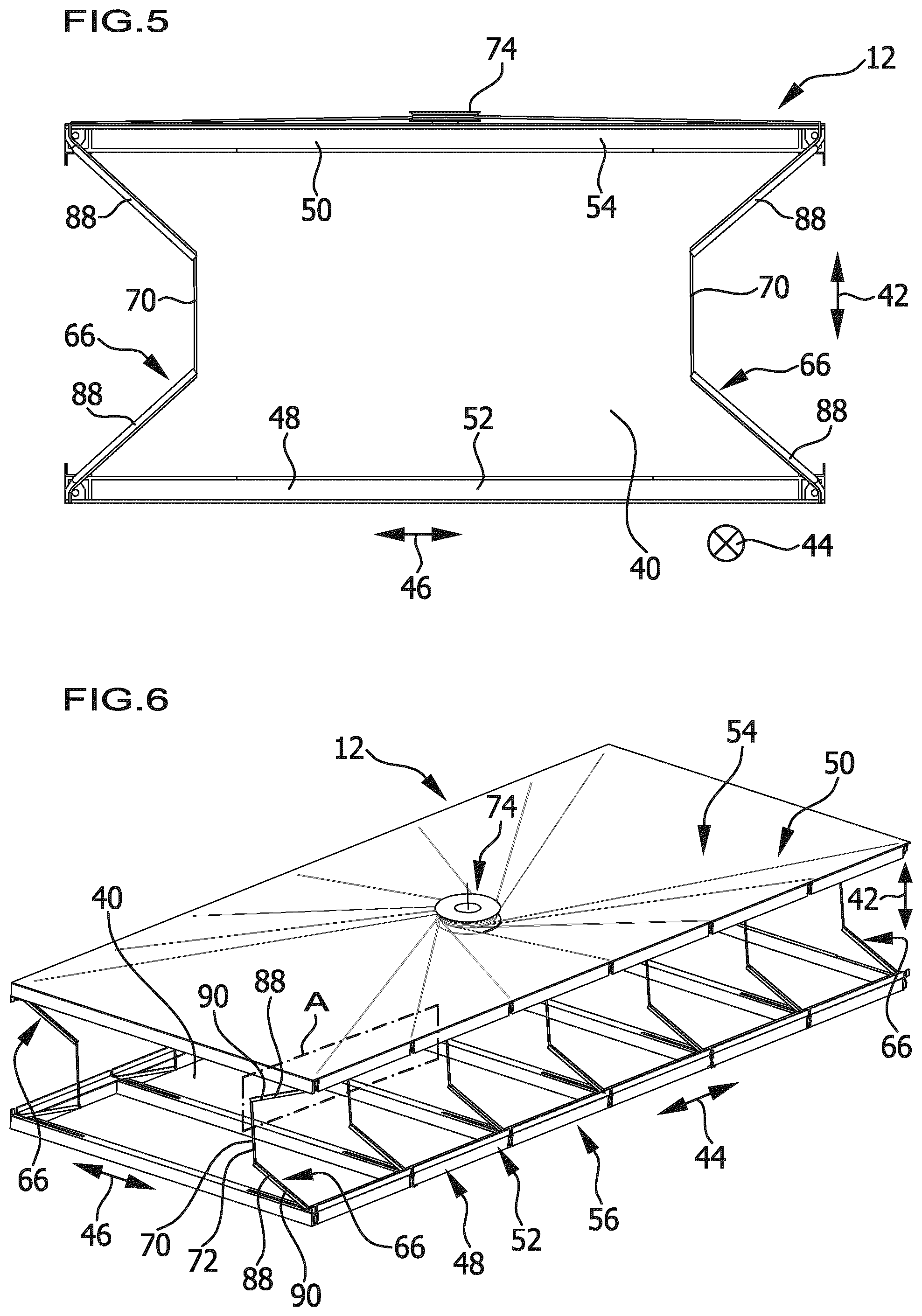 Patent US12588601 Figure 4 – Picking-up device for bales, and picking-up system comprising a picking-up device