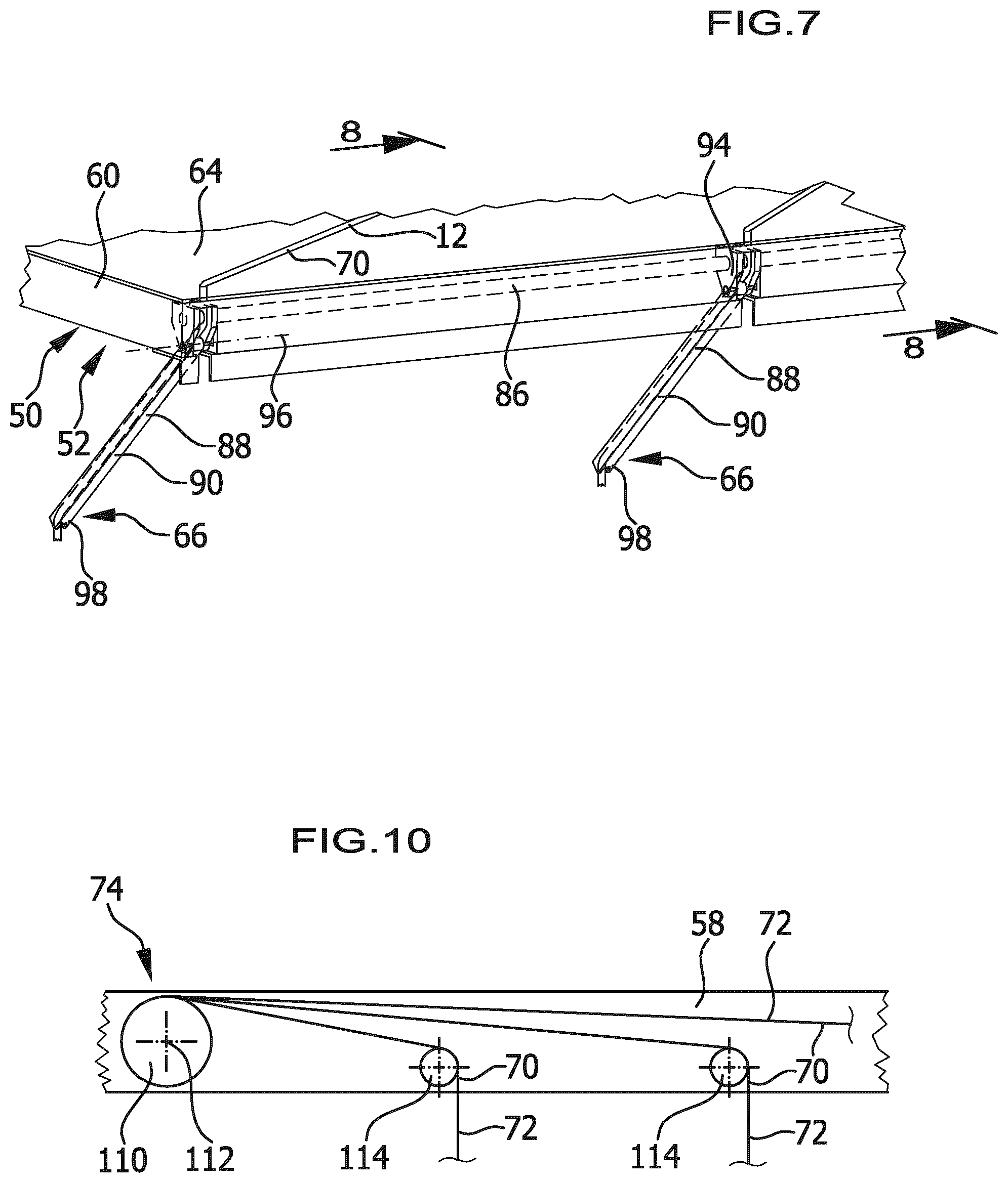 Patent US12588601 Figure 5 – Picking-up device for bales, and picking-up system comprising a picking-up device