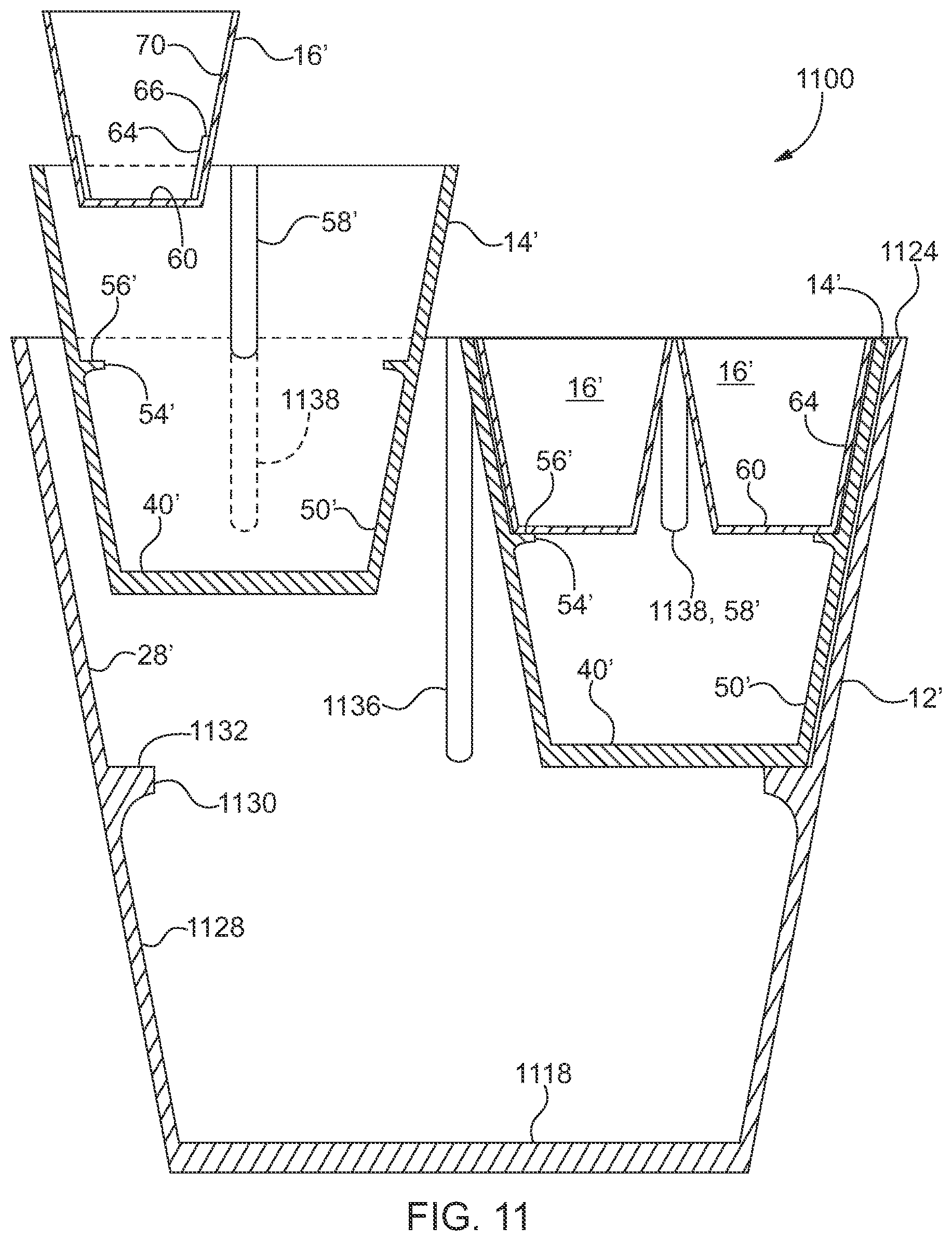 Patent US12588603 Figure 10 – Interengageable containers and methods