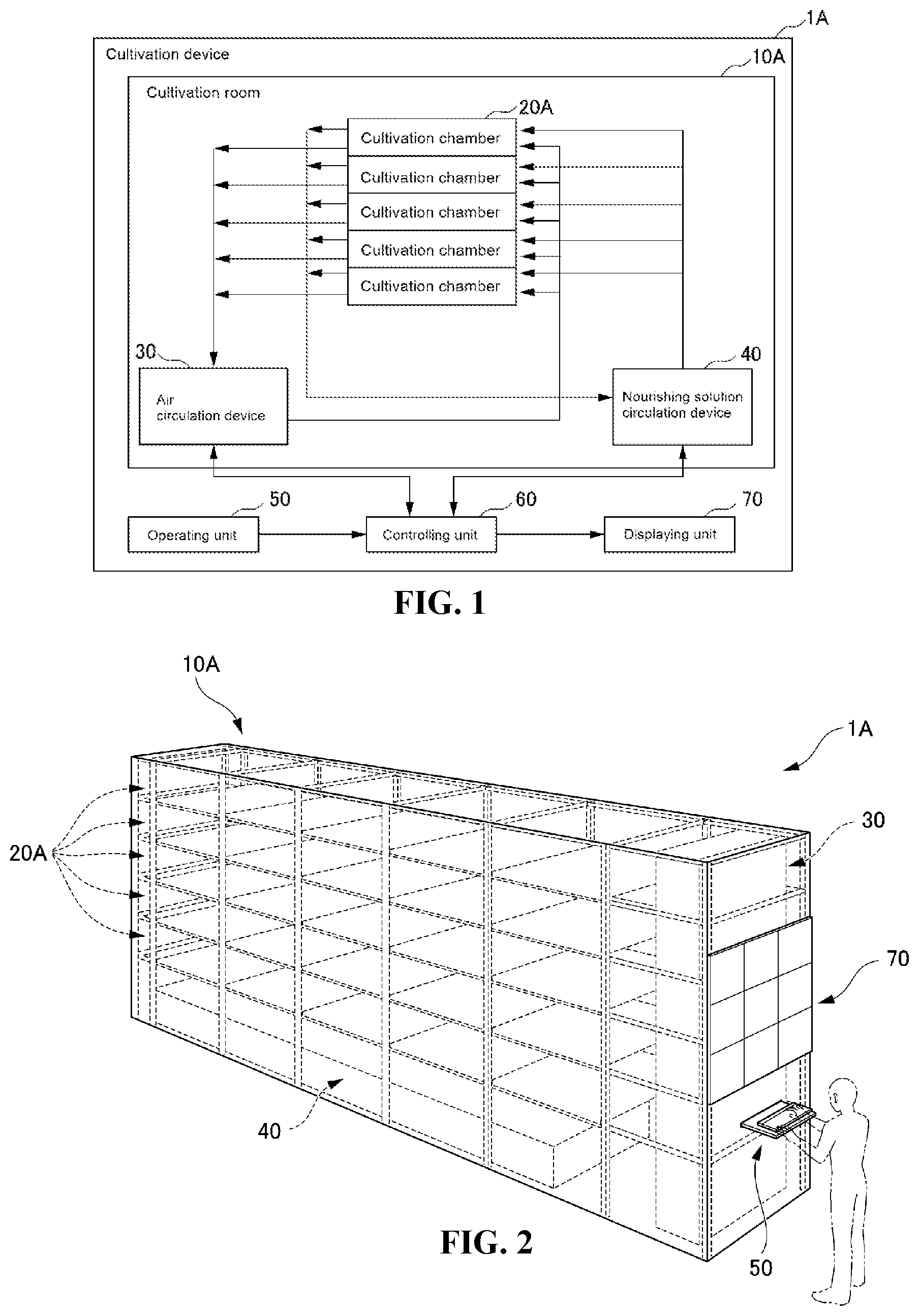 Patent US12588604 Figure 1 – Plant cultivation device and plant cultivation method