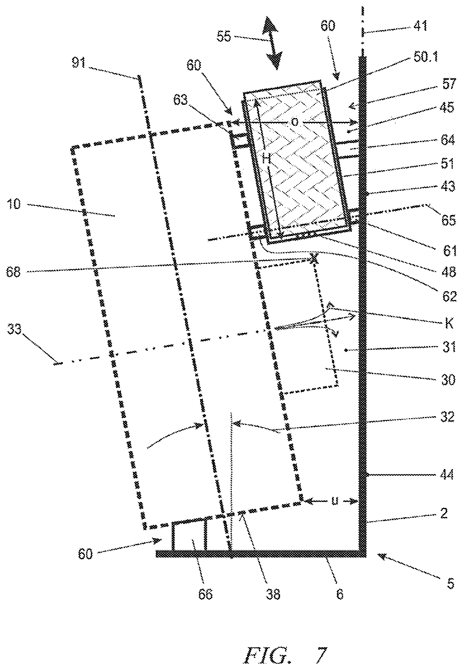 Patent US12588607 Figure 7 – Electric blower apparatus with battery pack
