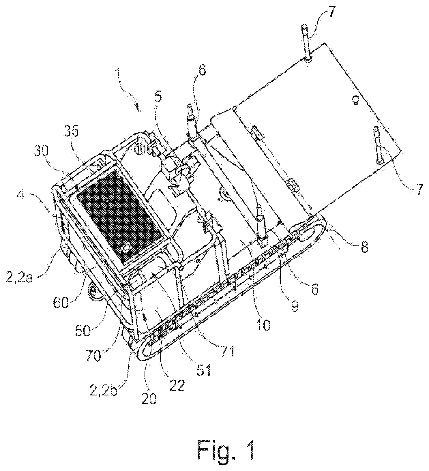 Patent US12588608 Figure 1 – Mobile forestry machine