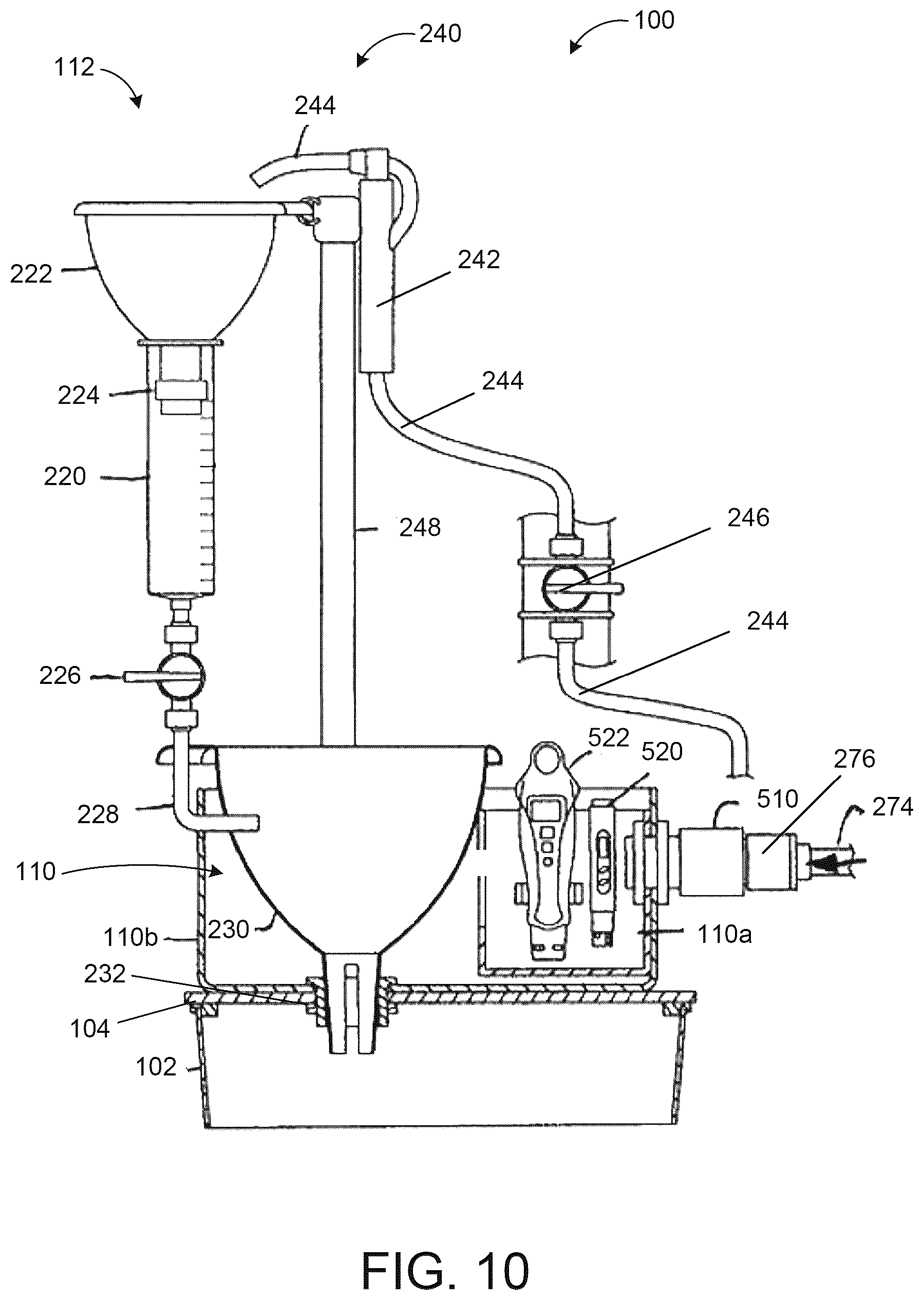 Patent US12588609 Figure 10 – Plant nutrient preparation and delivery system