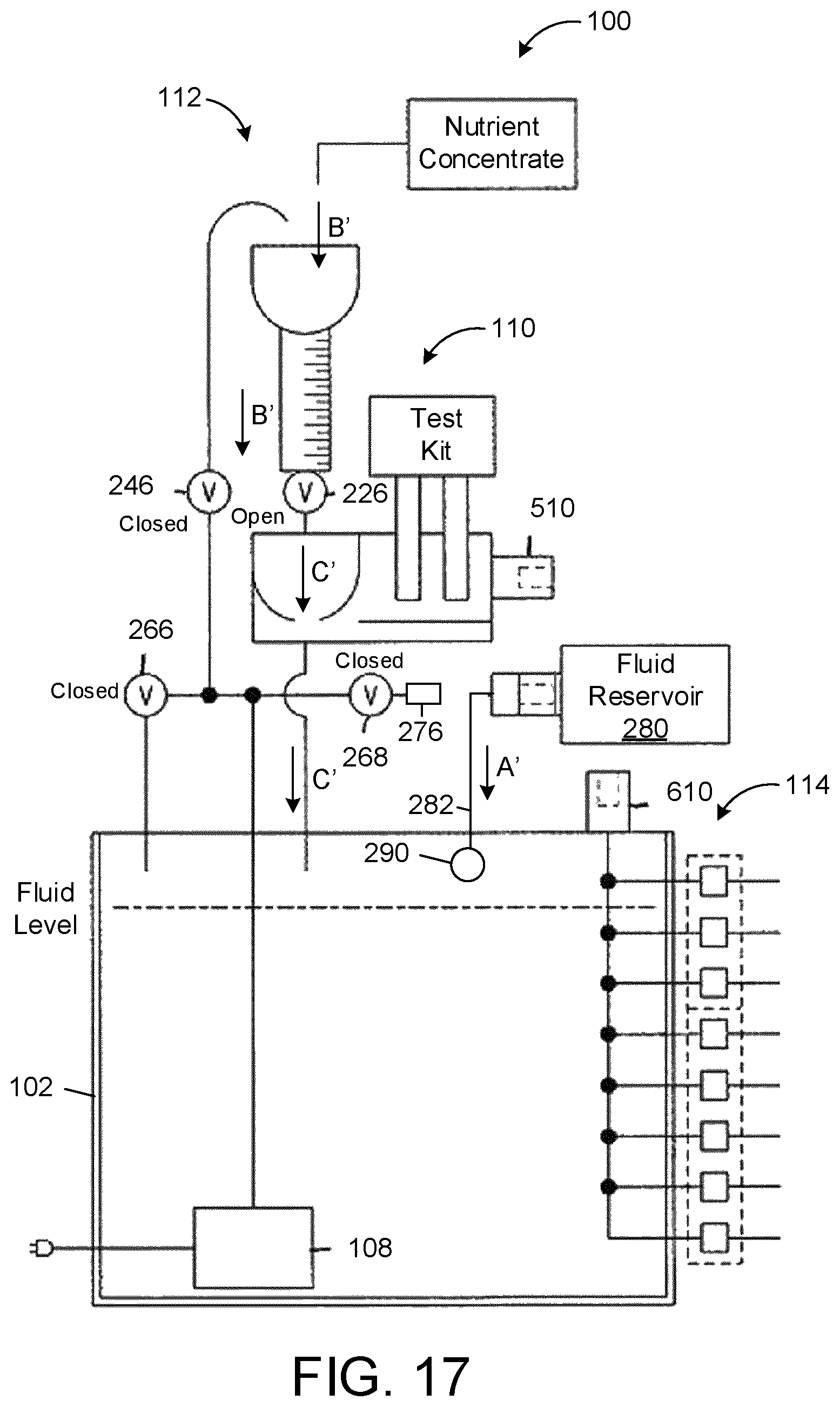 Patent US12588609 Figure 17 – Plant nutrient preparation and delivery system