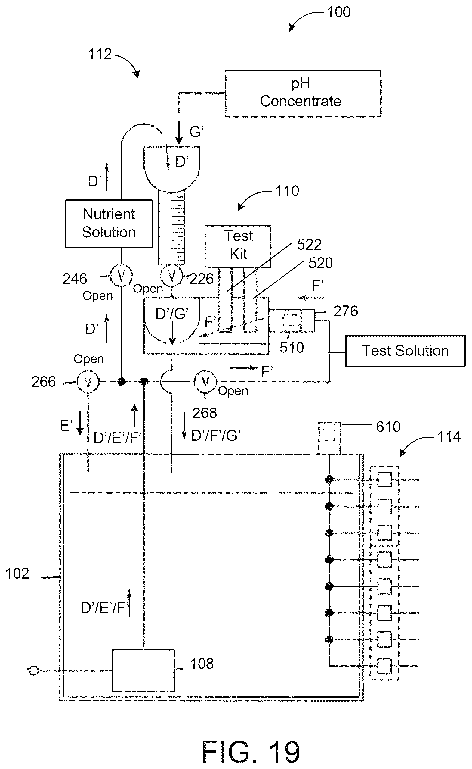 Patent US12588609 Figure 19 – Plant nutrient preparation and delivery system
