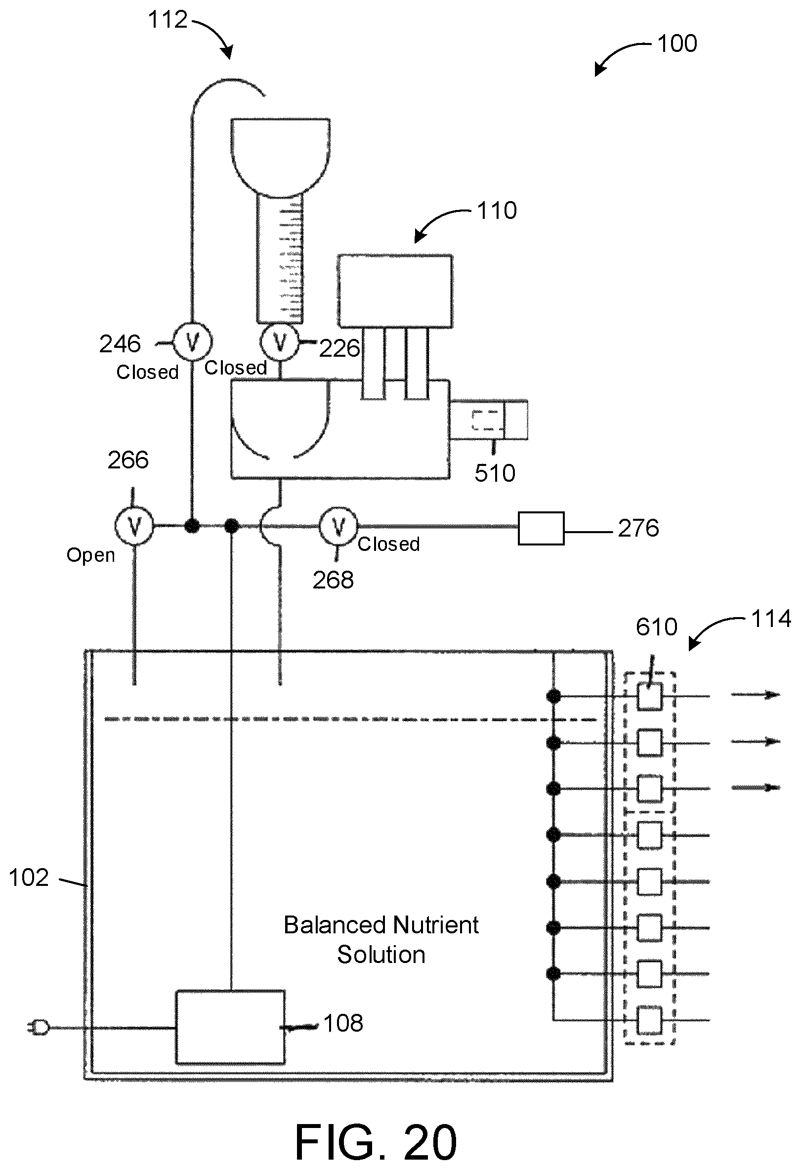 Patent US12588609 Figure 20 – Plant nutrient preparation and delivery system